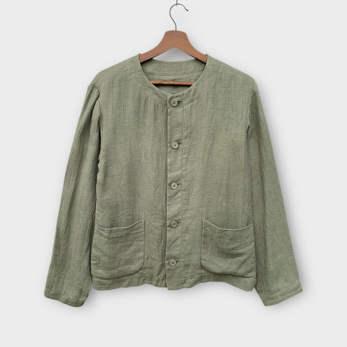Issey Miyake Plantation Hemp Cardigan Jacket