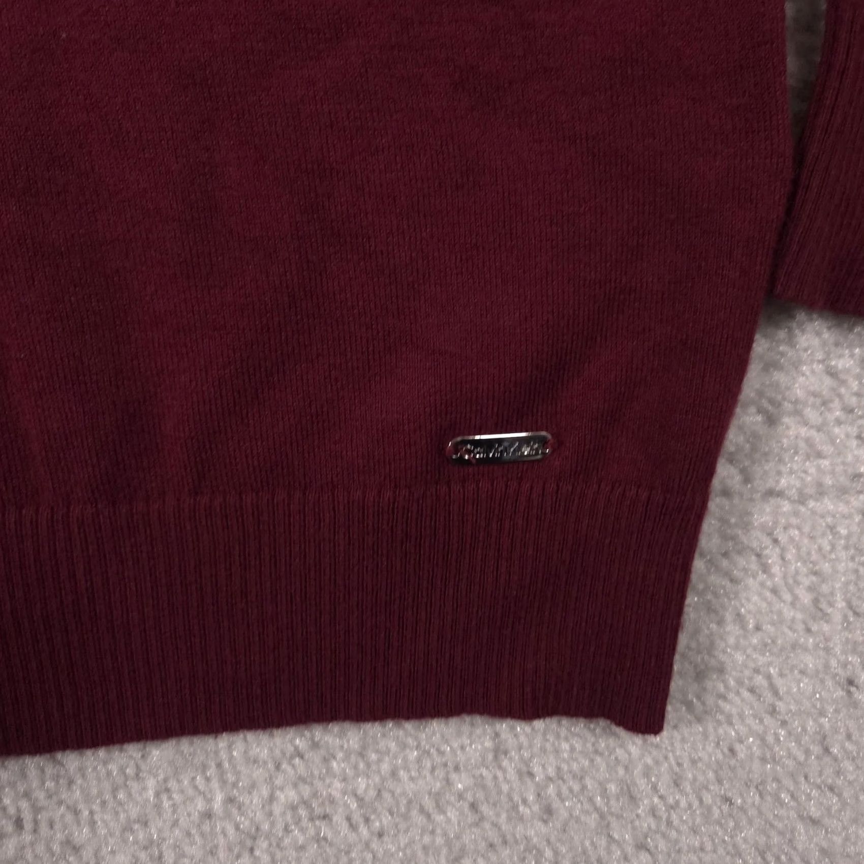 Calvin Klein Calvin Klein Sweater Mens Small Red Turtleneck Lightweight Rayon Knit Pullover Size US S / EU 44-46 / 1 - 4 Thumbnail
