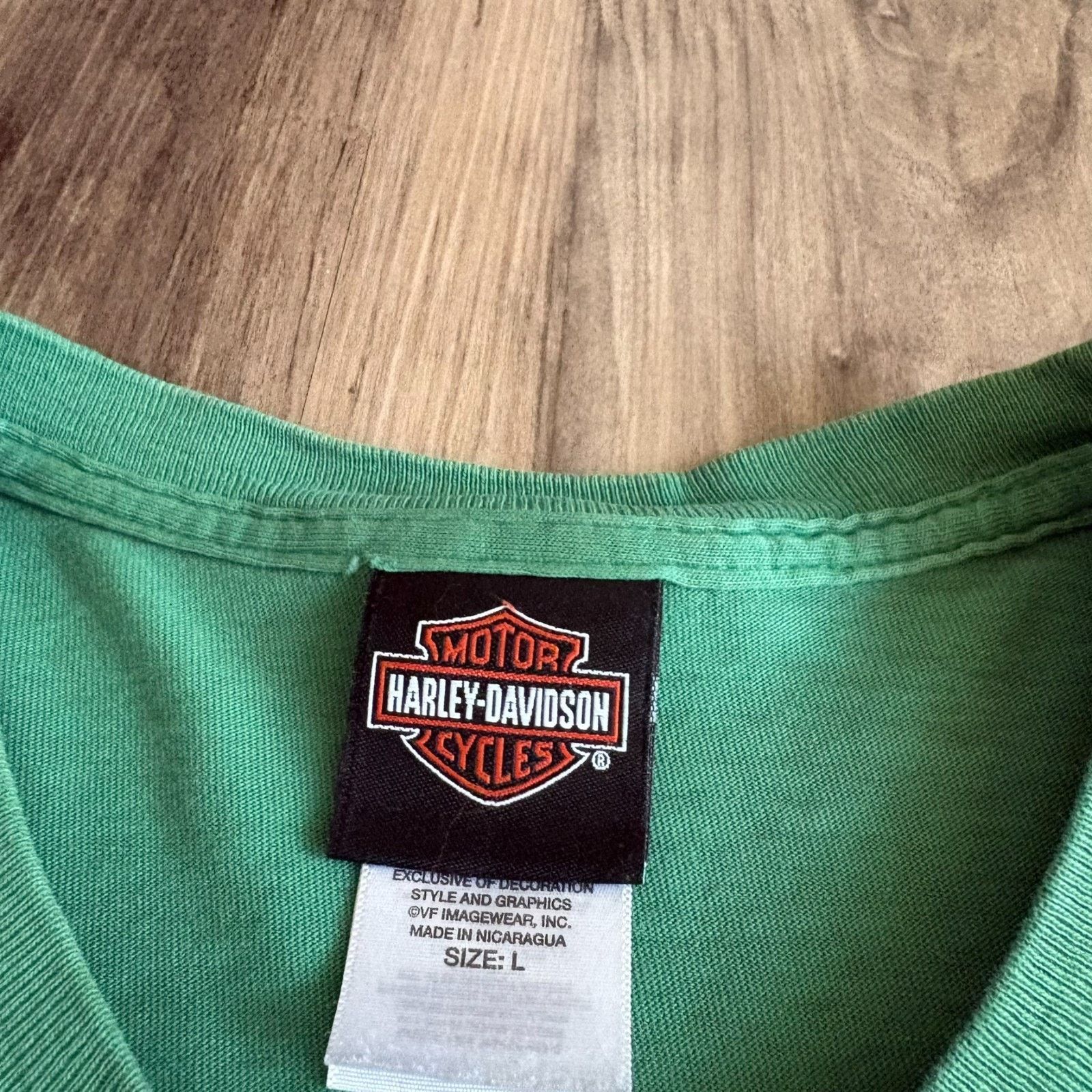 Harley Davidson Harley Davidson T-Shirt Men's Size L Green Skull Fader Size US L / EU 52-54 / 3 - 4 Thumbnail