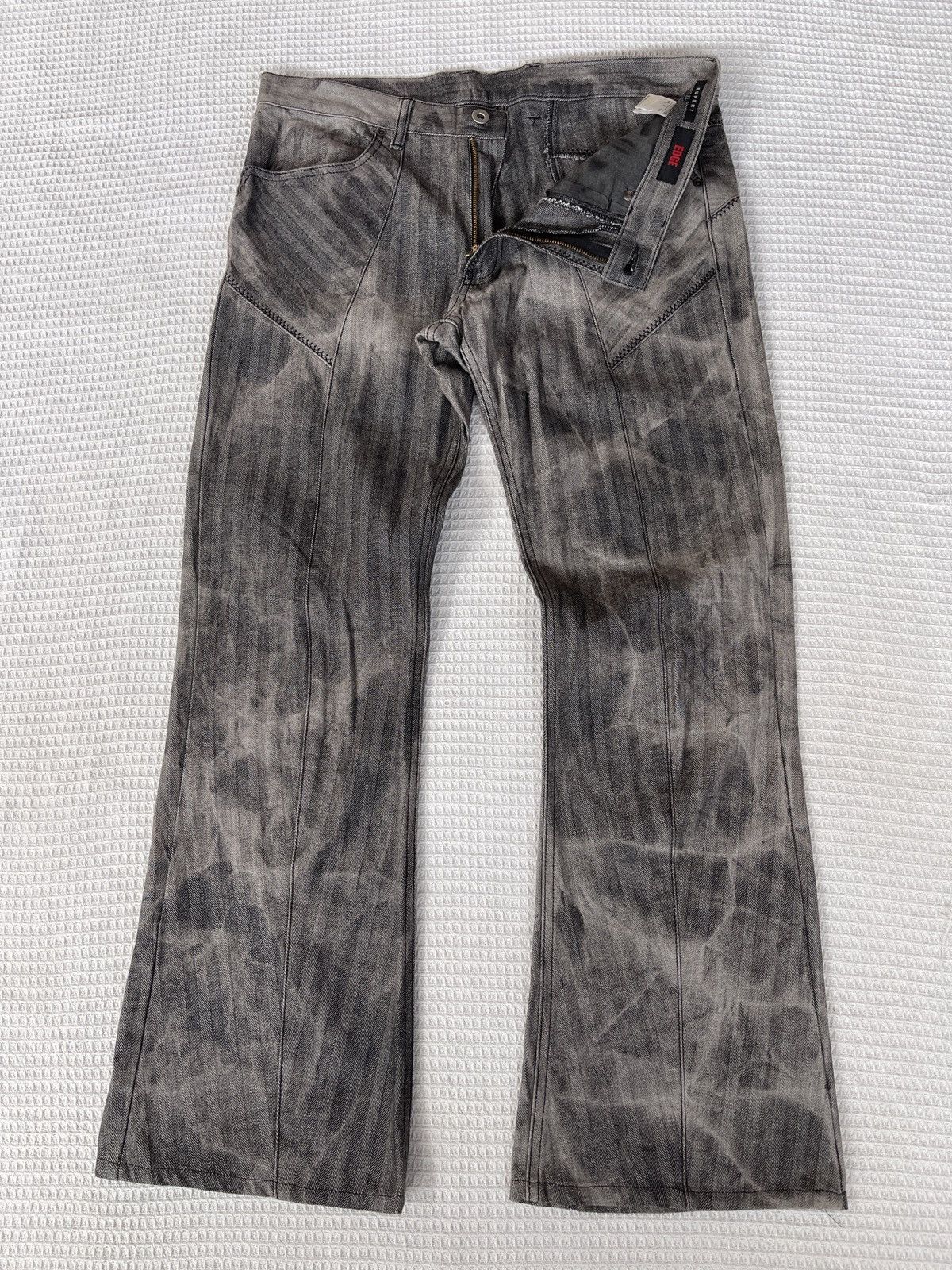 Japanese Brand Rare🔥Japanese Designer EDGE RUPERT Flared Bootcut Jeans Size US 35 - 1 Thumbnail