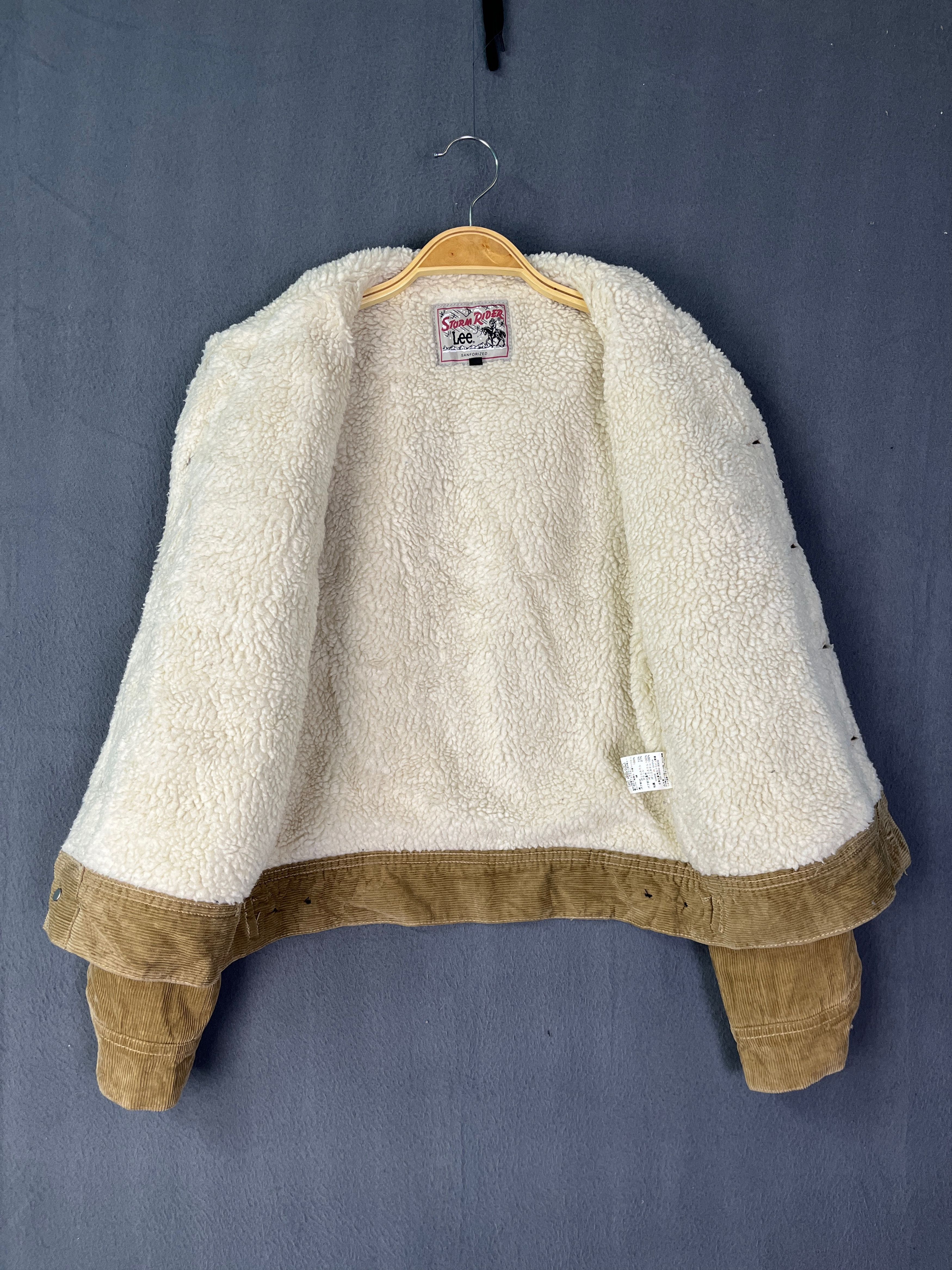 Lee Lee Storm Rider Corduroy Sherpa Lined Trucker Type 3 Jacket Size S / US 4 / IT 40 - 8 Thumbnail