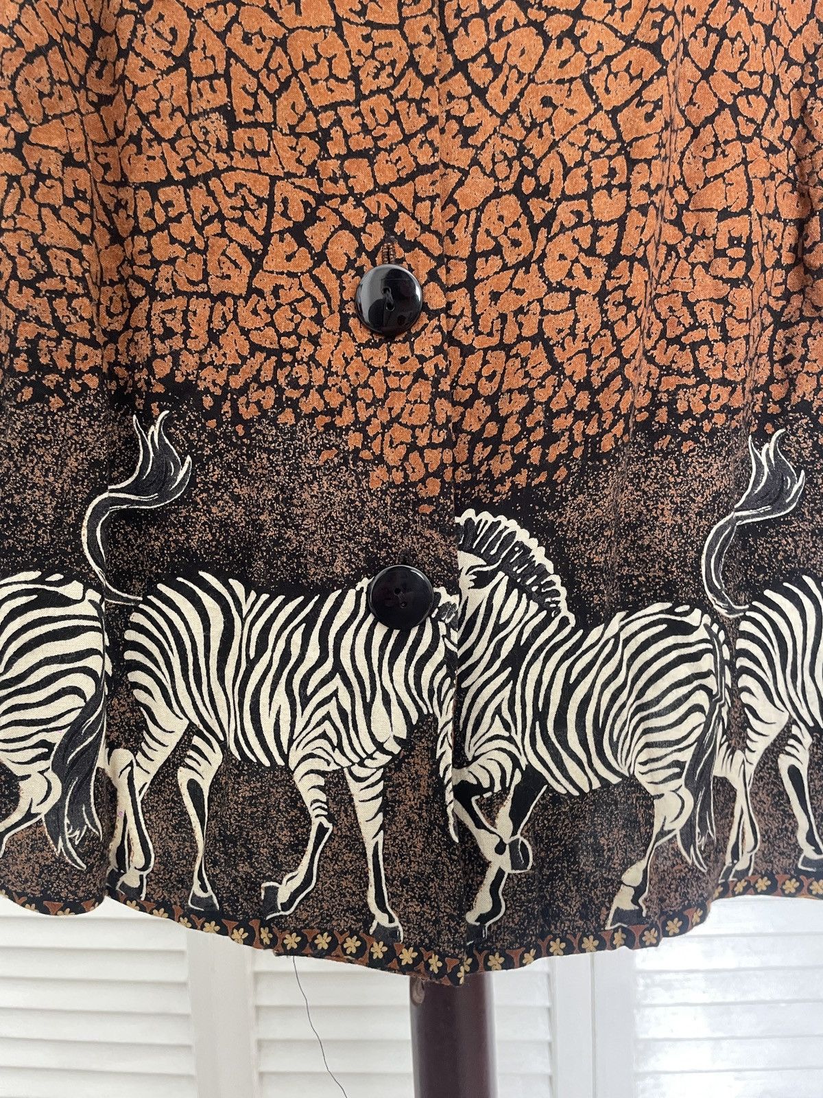 Vintage Zebra print shirt Size M / US 6-8 / IT 42-44 - 4 Thumbnail