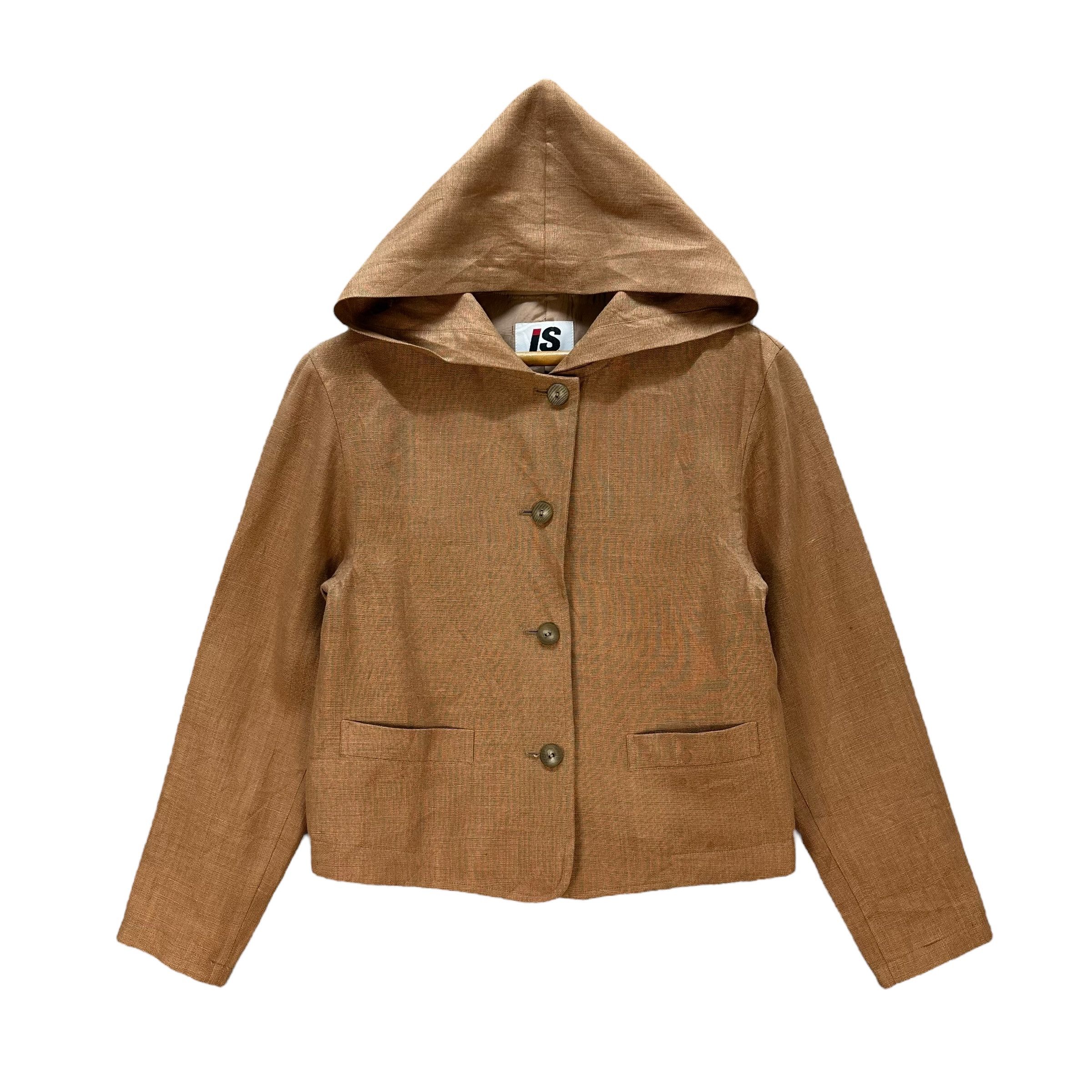 Issey Miyake Vintage 90's ISSEY MIYAKE Hooded Button Jacket #A68-1625 Size M / US 6-8 / IT 42-44 - 1 Thumbnail