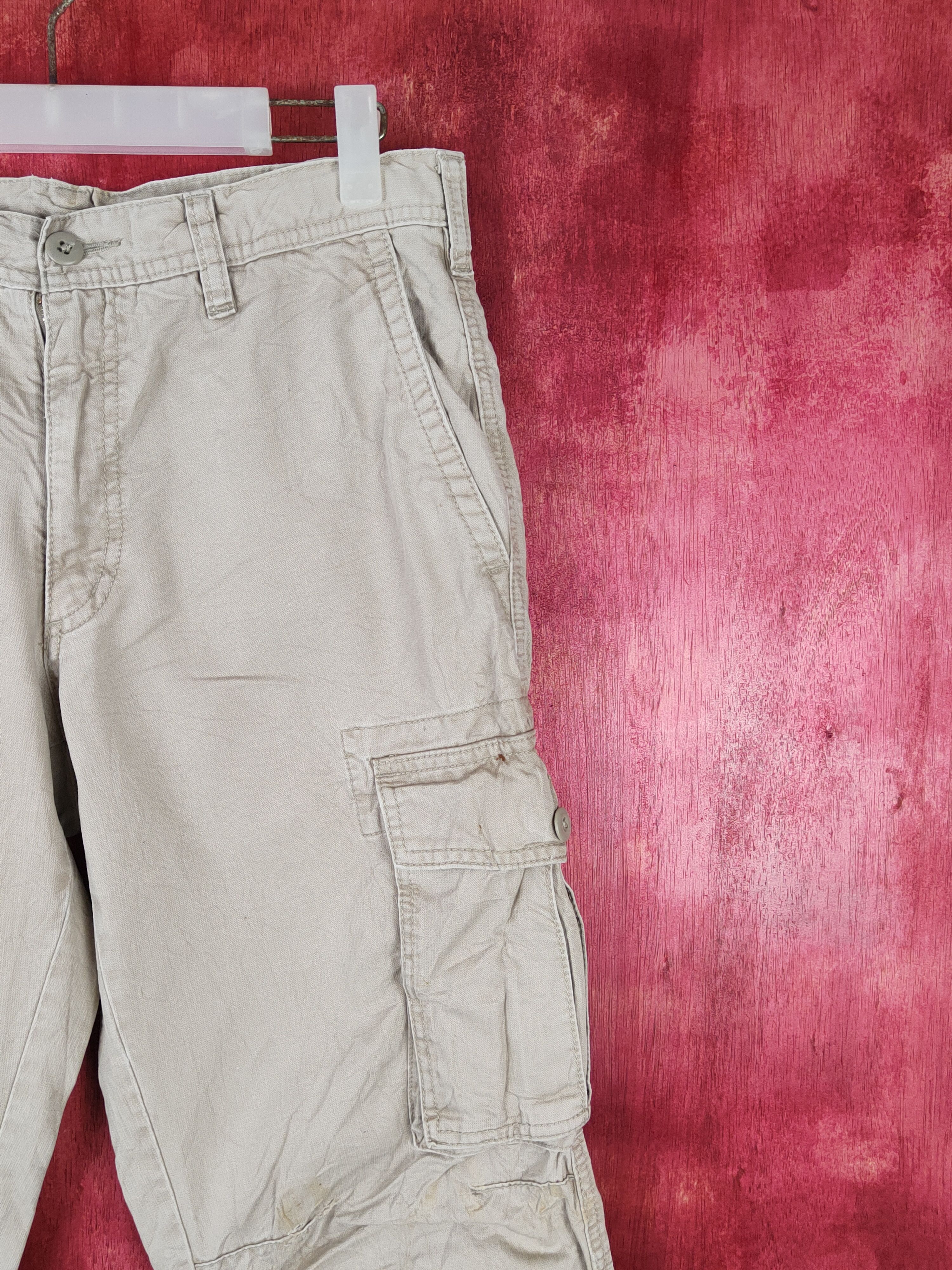 Japanese Brand Uniqlo Beige Multipocket Tactical Cargo Pants #S1341 Size US 31 - 5 Thumbnail