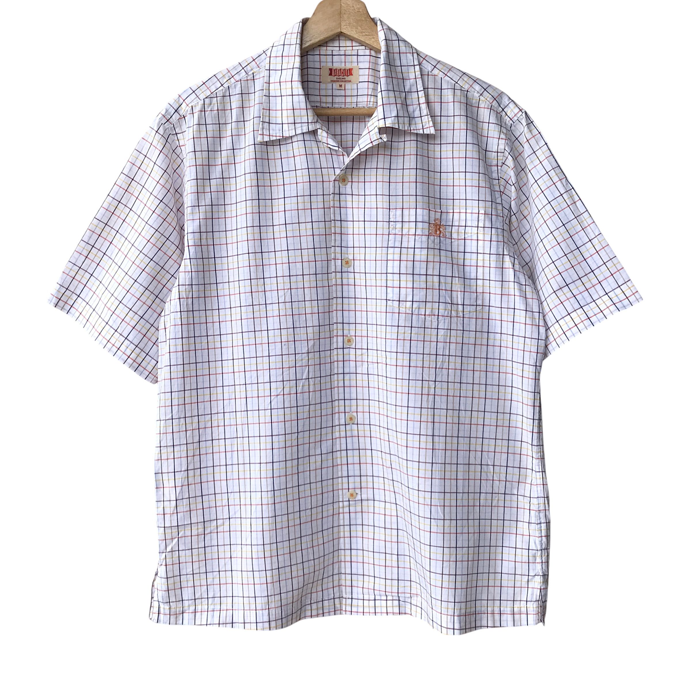 Baracuta × Vintage Baracuta England Casual Checkered Short Sleeve Shirt Size US M / EU 48-50 / 2 - 1 Thumbnail