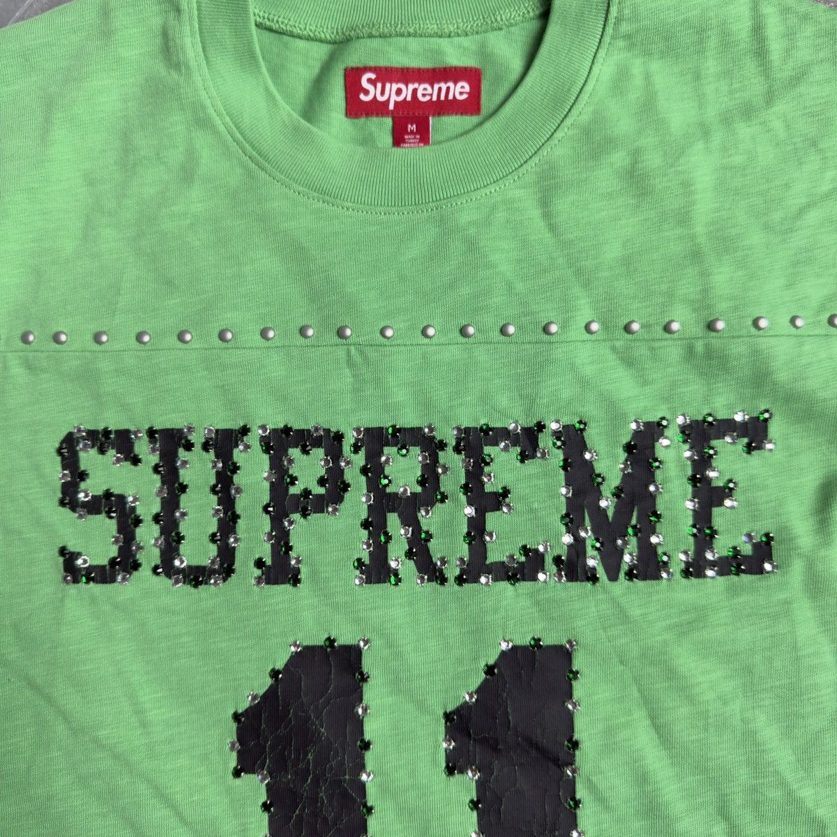 Supreme Supreme SS2026 Studded S/S Football Top (GREEN) Size US M / EU 48-50 / 2 - 3 Thumbnail