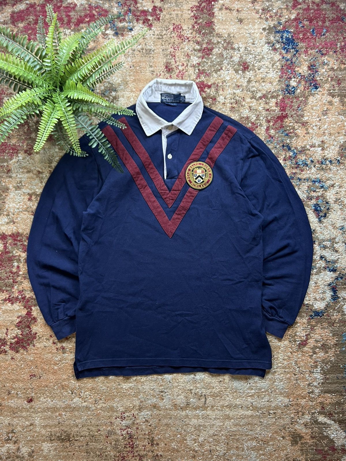 Polo Ralph Lauren × Vintage 🌐90’s POLO RALPH LAUREN Y2K LONGSLEEVE TEE Size US XL / EU 56 / 4 - 1 Thumbnail