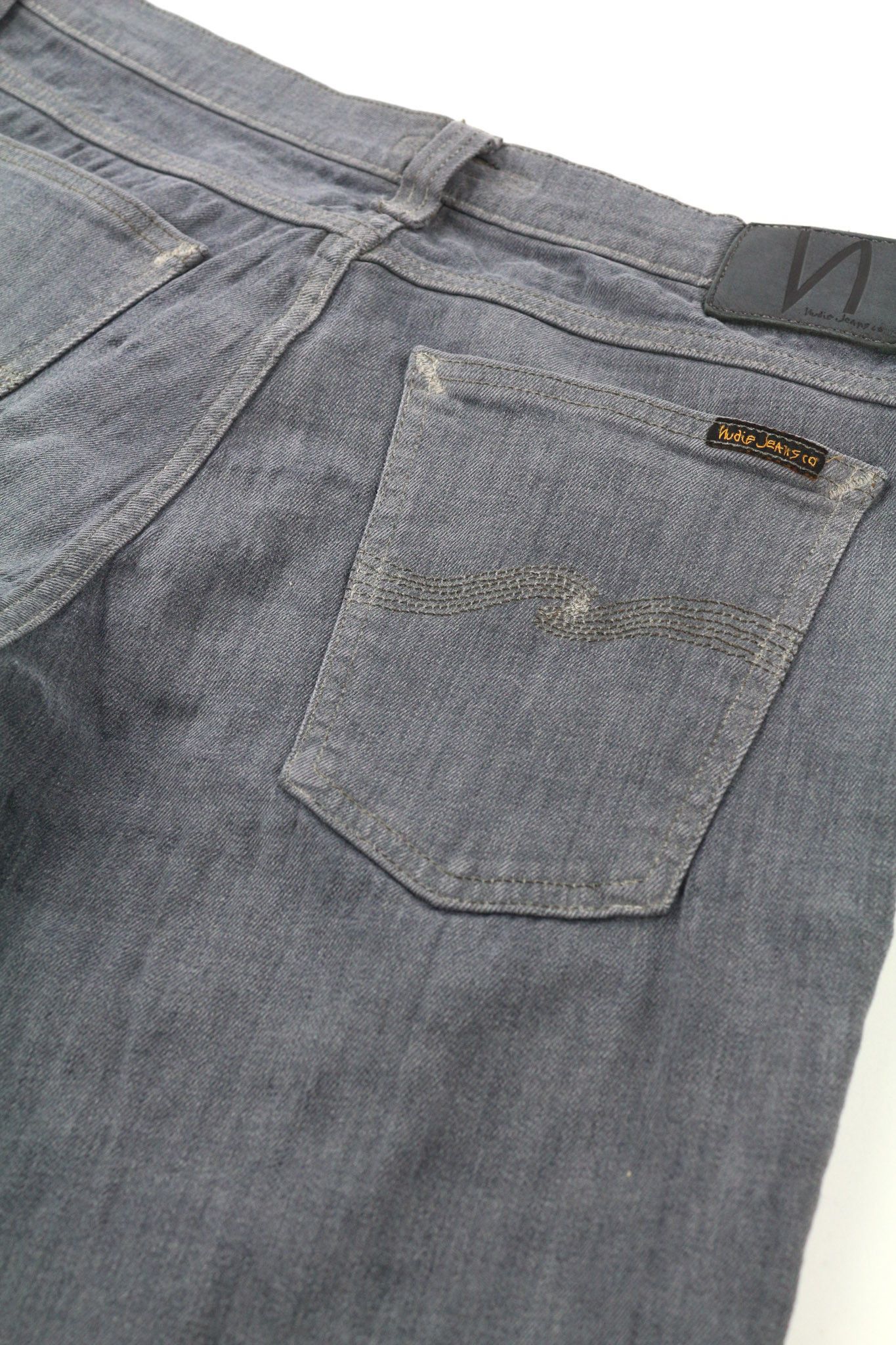 Nudie Jeans TIGHT LONG JOHN W32/L34 Organic Charcoal Grey Jeans 80715 Size US 32 / EU 48 - 9 Thumbnail