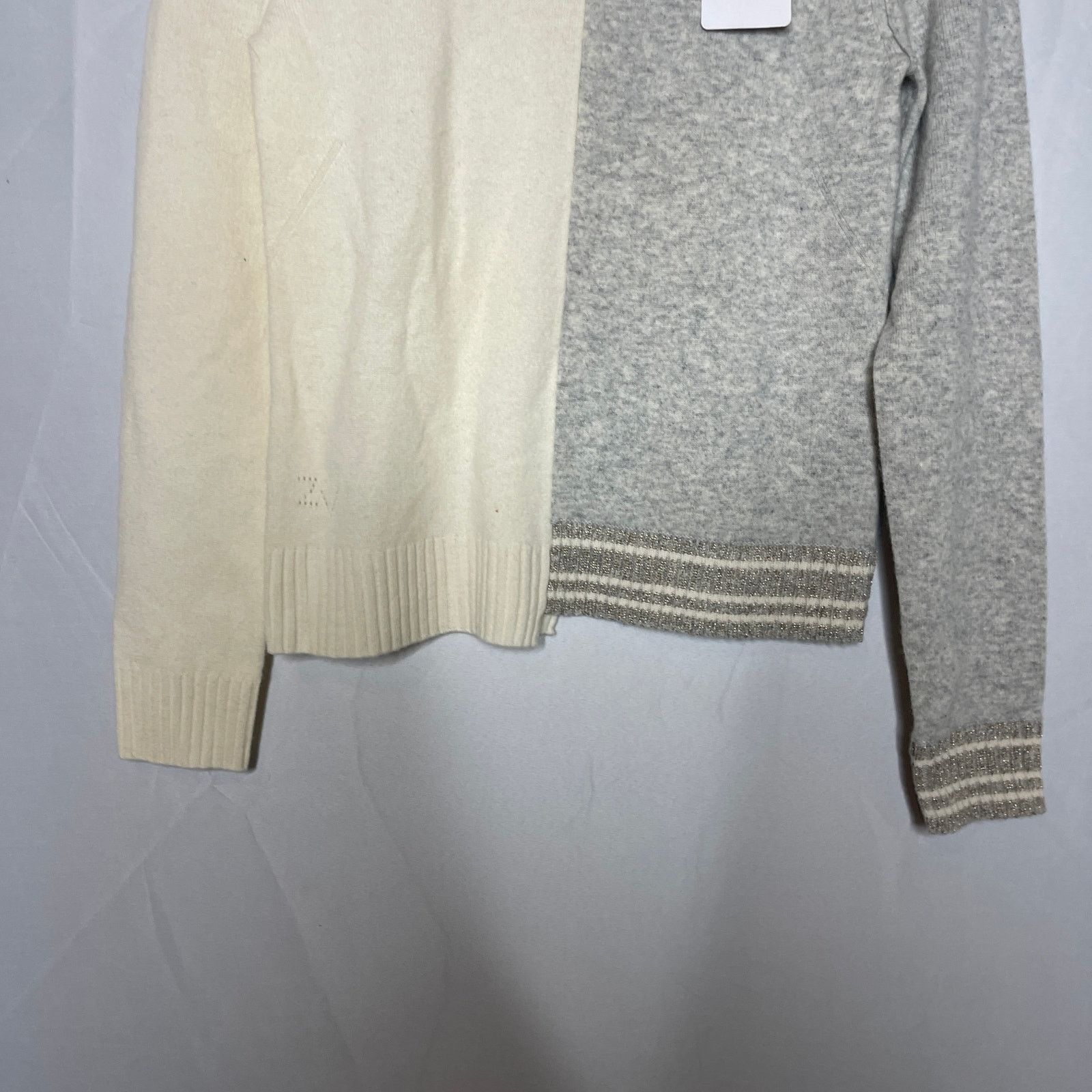 Zadig & Voltaire Zadig & Voltaire two-tone wool-cashmere crewneck sweater S Size S / US 4 / IT 40 - 8 Thumbnail