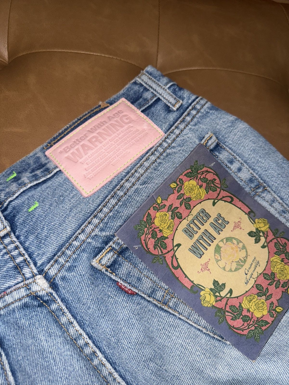 Better With Age Better with age logo jeans Size US 32 / EU 48 - 10 Thumbnail