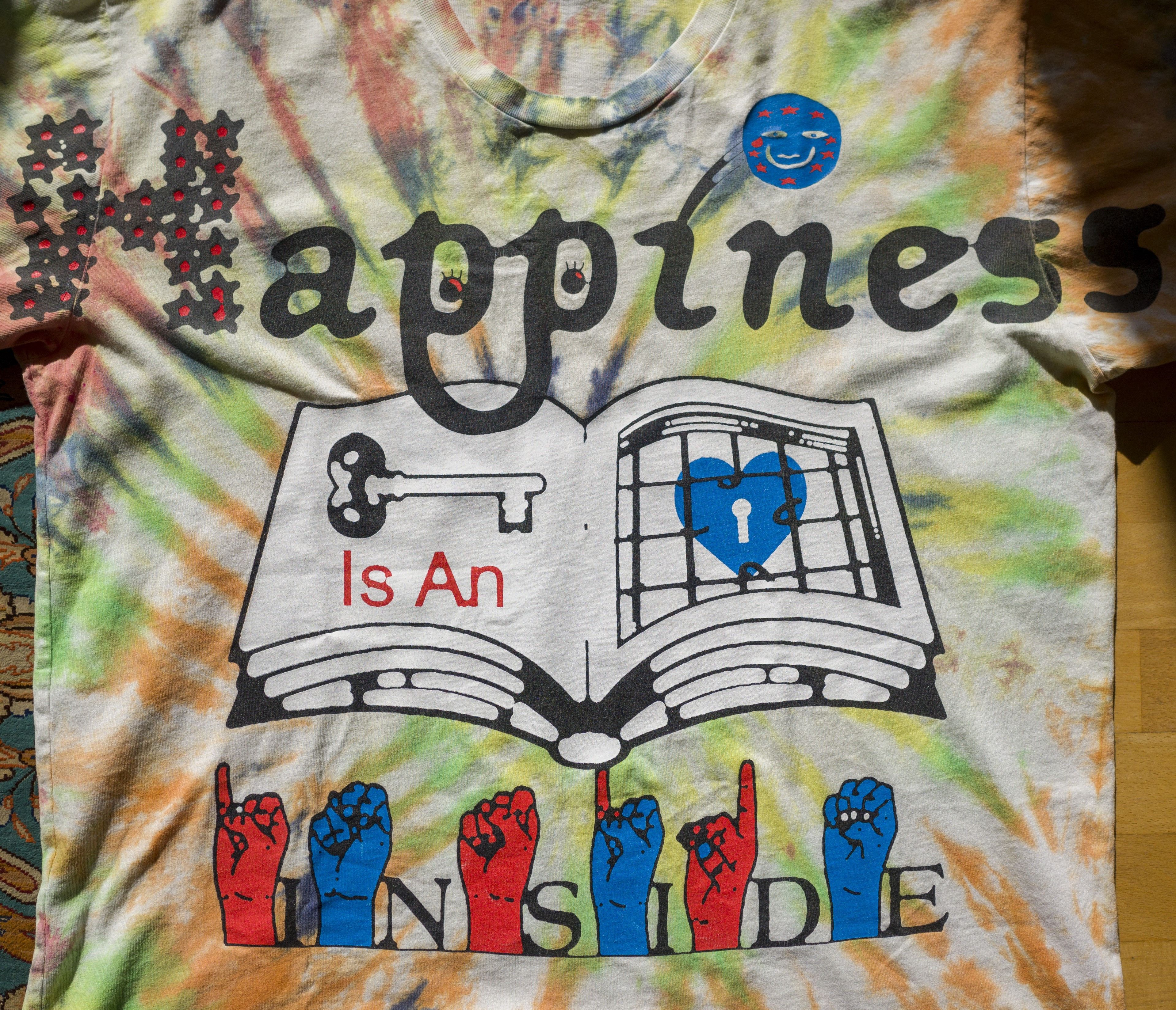 Online Ceramics Happiness is an Inside Job Tie-dye t-shirt Size US XL / EU 56 / 4 - 3 Thumbnail