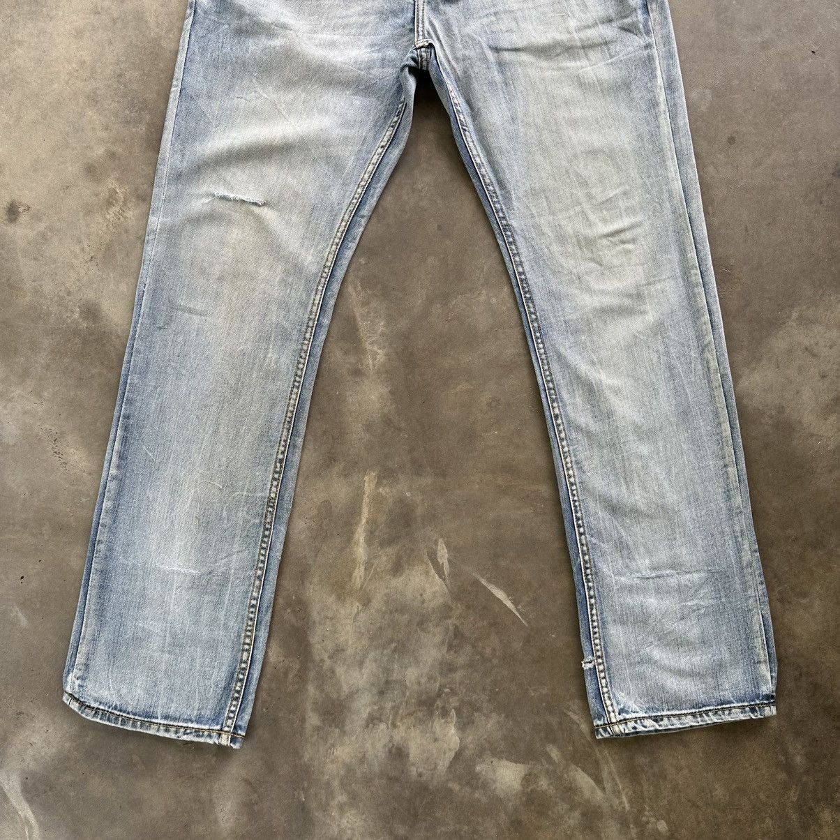 GAS Vintage Milano GAS Jean Faded Distress Denim Pant W34 Size US 34 / EU 50 - 2 Thumbnail