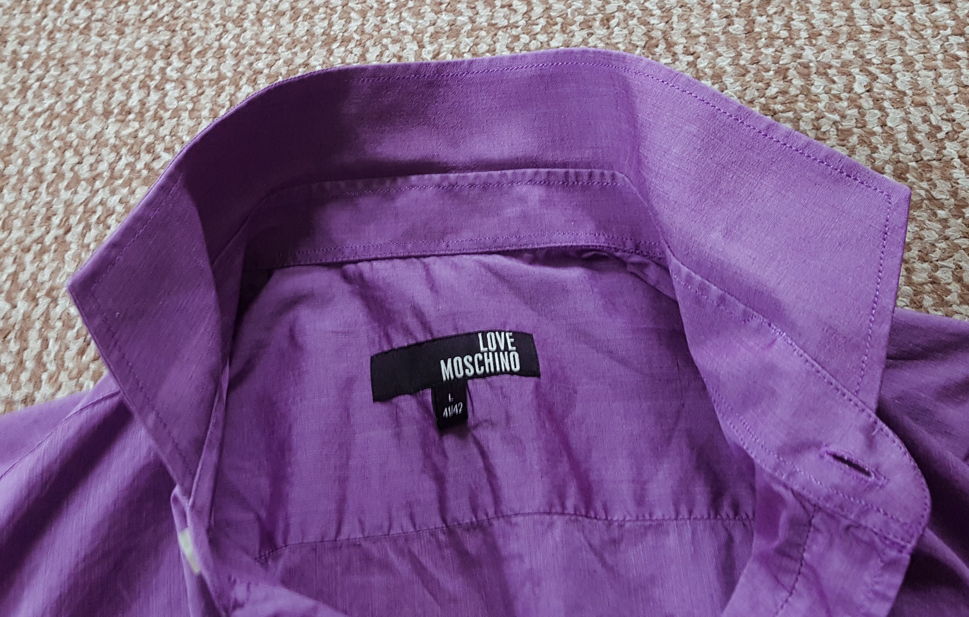 Moschino Love Moschino Purple Shirt Size US L / EU 52-54 / 3 - 5 Thumbnail