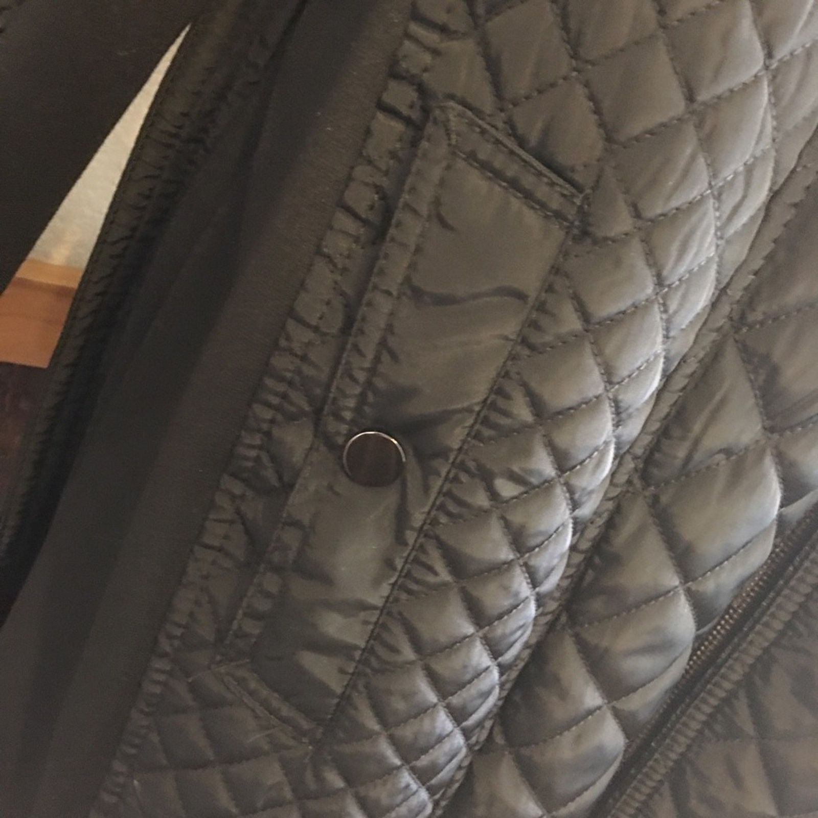 Other Sebby black quilted zipper hood belted jacket NWT Size XXL / US 16-18 / IT 52-54 - 11 Thumbnail
