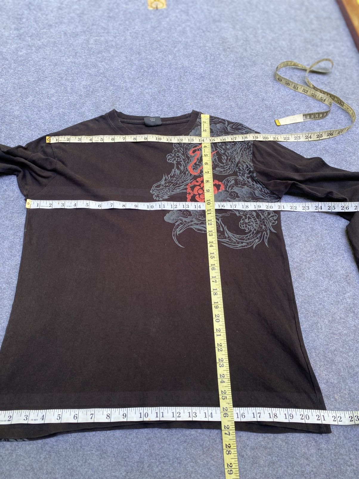 Japanese Brand Bullet noise dragon long sleeve tshirt Size US L / EU 52-54 / 3 - 16 Thumbnail