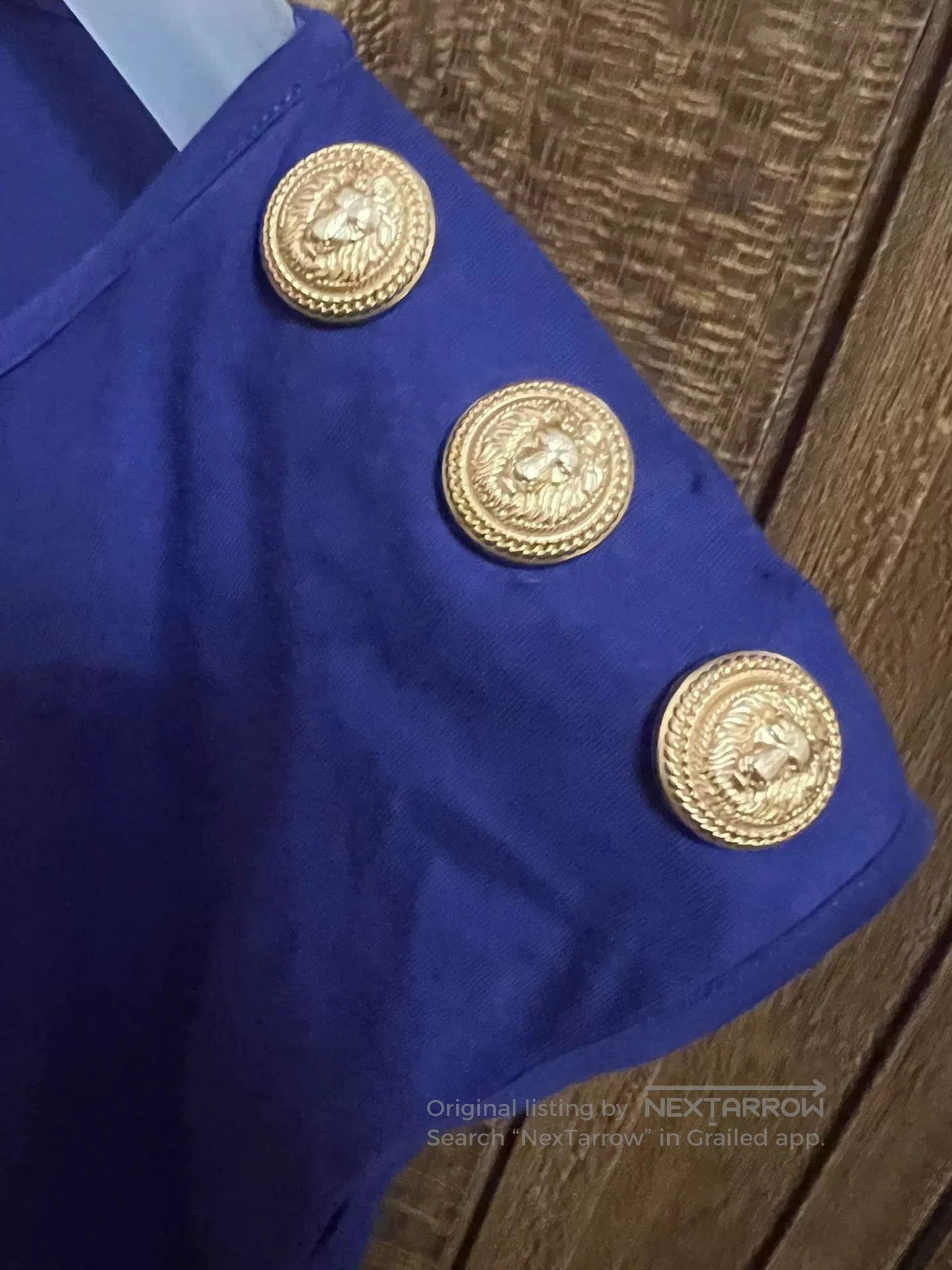 Balmain Balmain Sleeveless Top in Deep Blue. Size M / US 6-8 / IT 42-44 - 3 Thumbnail