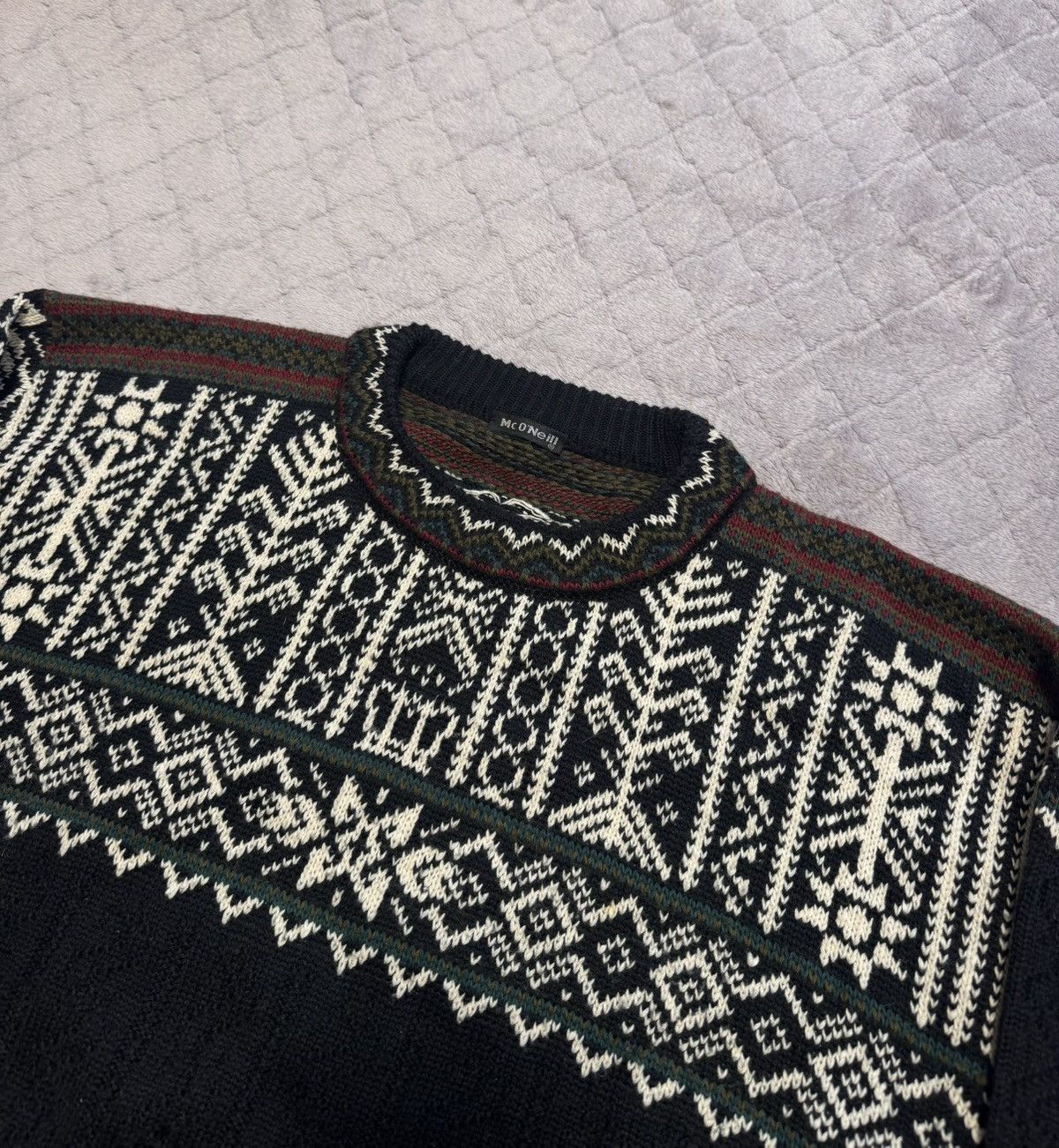 O'Neill × Quiksilver × Vintage Vintage Oneill Knit Sweater Made in Italy Size US XL / EU 56 / 4 - 4 Thumbnail