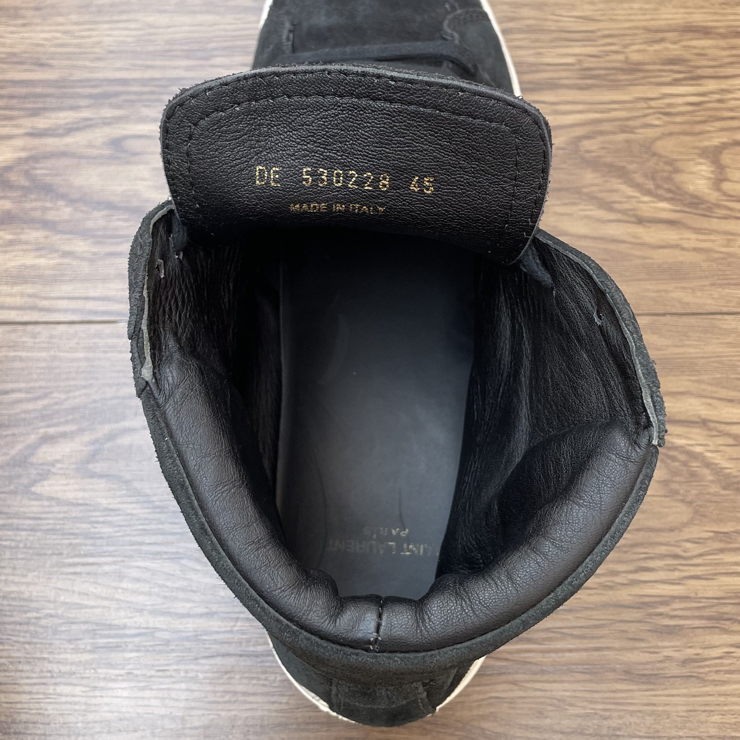 Saint Laurent Paris Saint Laurent Joe High Top Sneaker Size US 12 / EU 45 - 9 Thumbnail