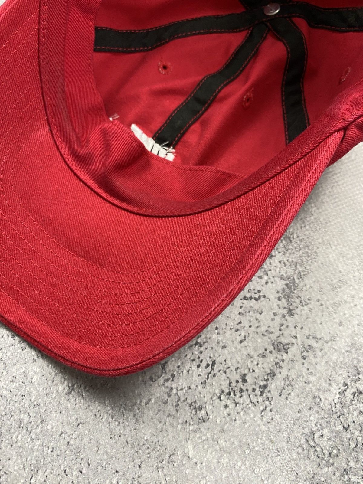 Nike Vintage Nike Cap Red Hat Y2K Spell Out Swoosh Logo 00s Size ONE SIZE - 11 Thumbnail