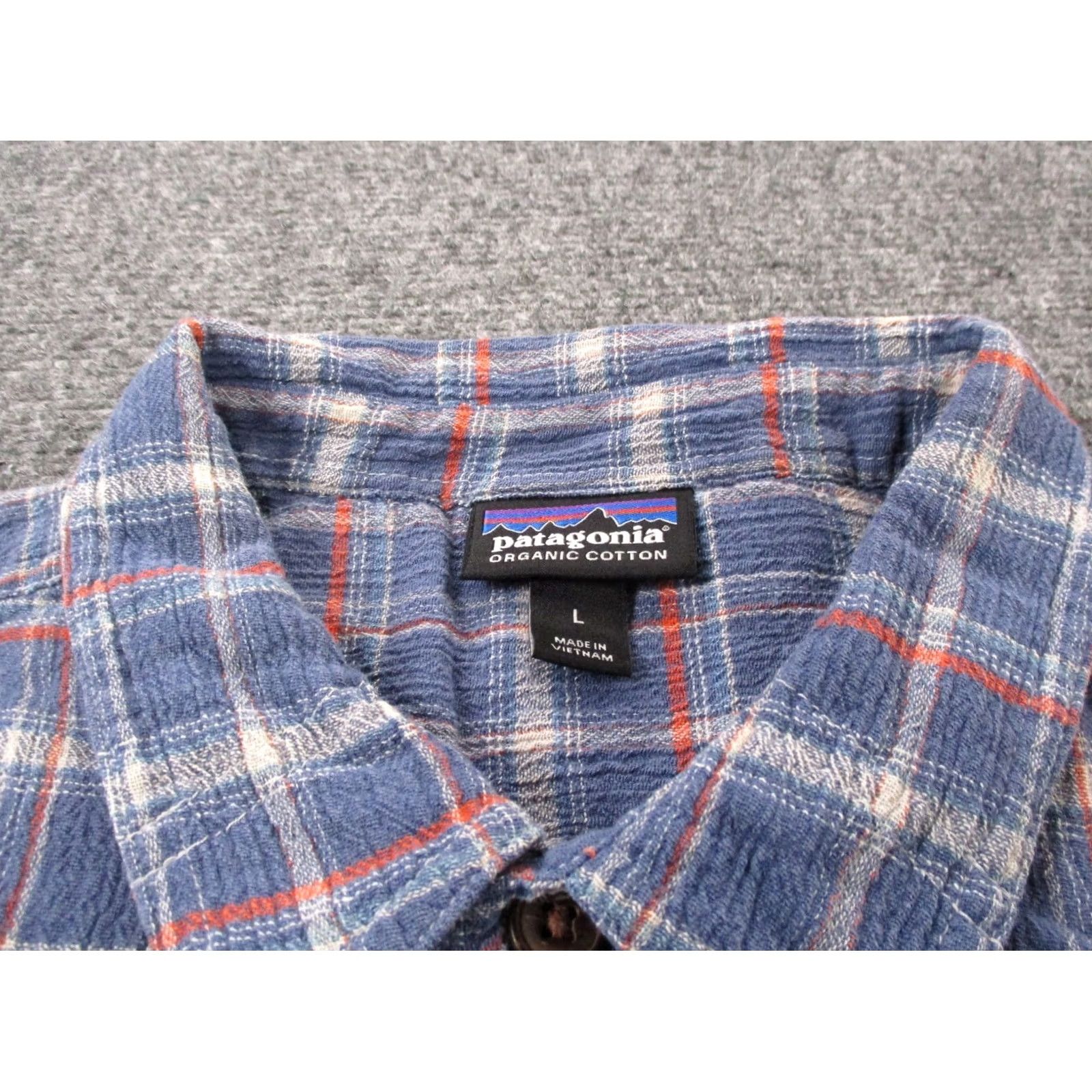 Patagonia Patagonia Shirt Mens L Plaid Seersucker Button-Up Collared Short Sleeve Casual Lightweight Cotton Size US L / EU 52-54 / 3 - 6 Thumbnail