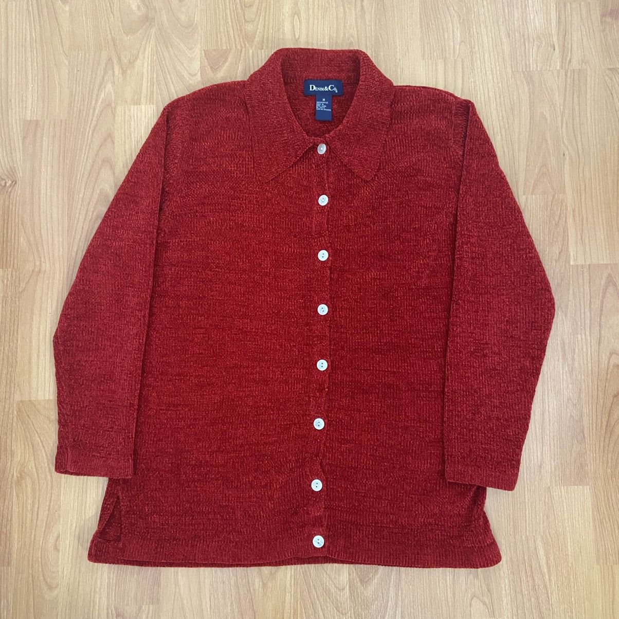 Denim & Co. Denim&Co. Red Cardigan Women’s Medium Size M / US 6-8 / IT 42-44 - 3 Thumbnail