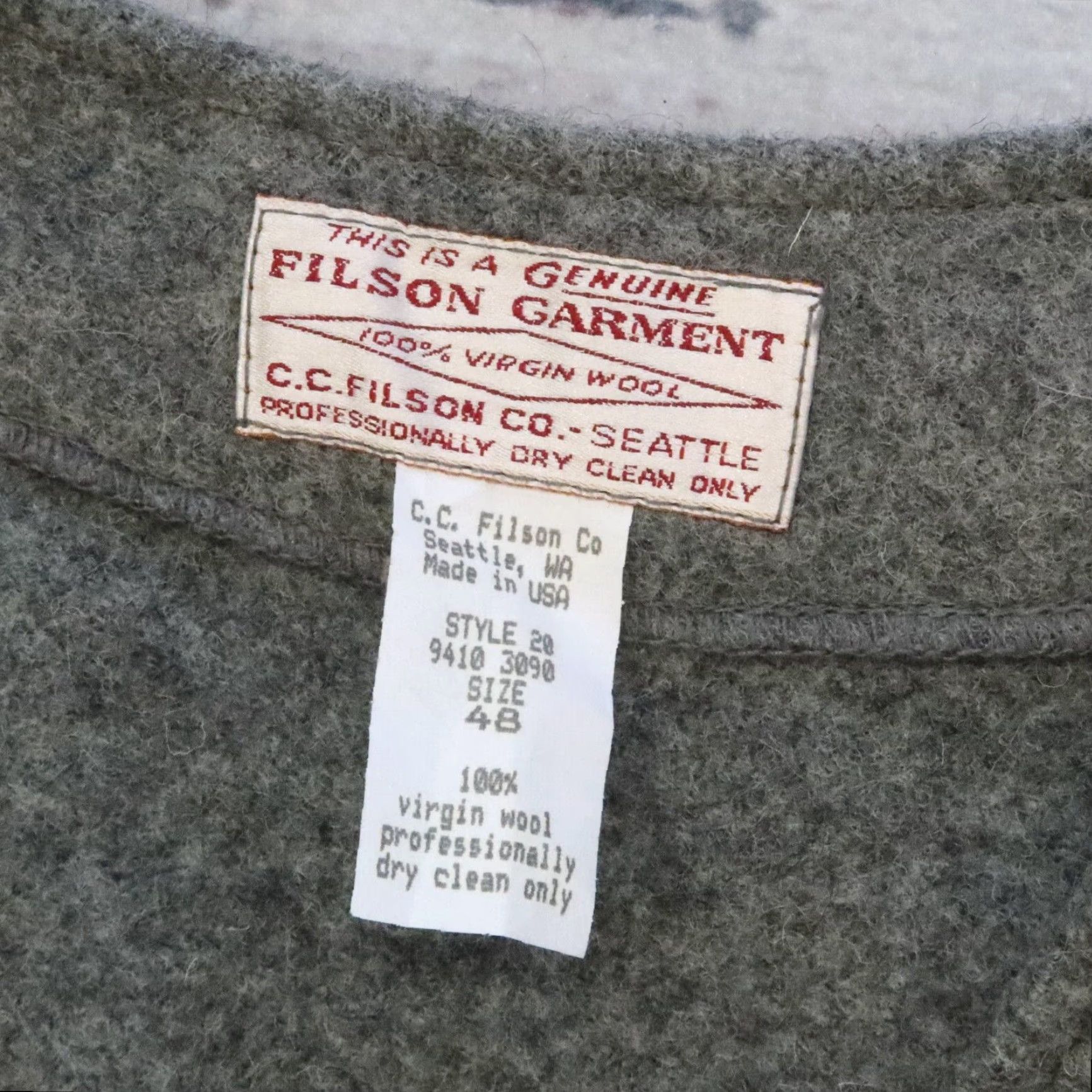 Filson Vintage Filson Style 20 Wool Mackinaw Cruiser Vest Mens 48 Gray New Deadstock Size US M / EU 48-50 / 2 - 4 Thumbnail