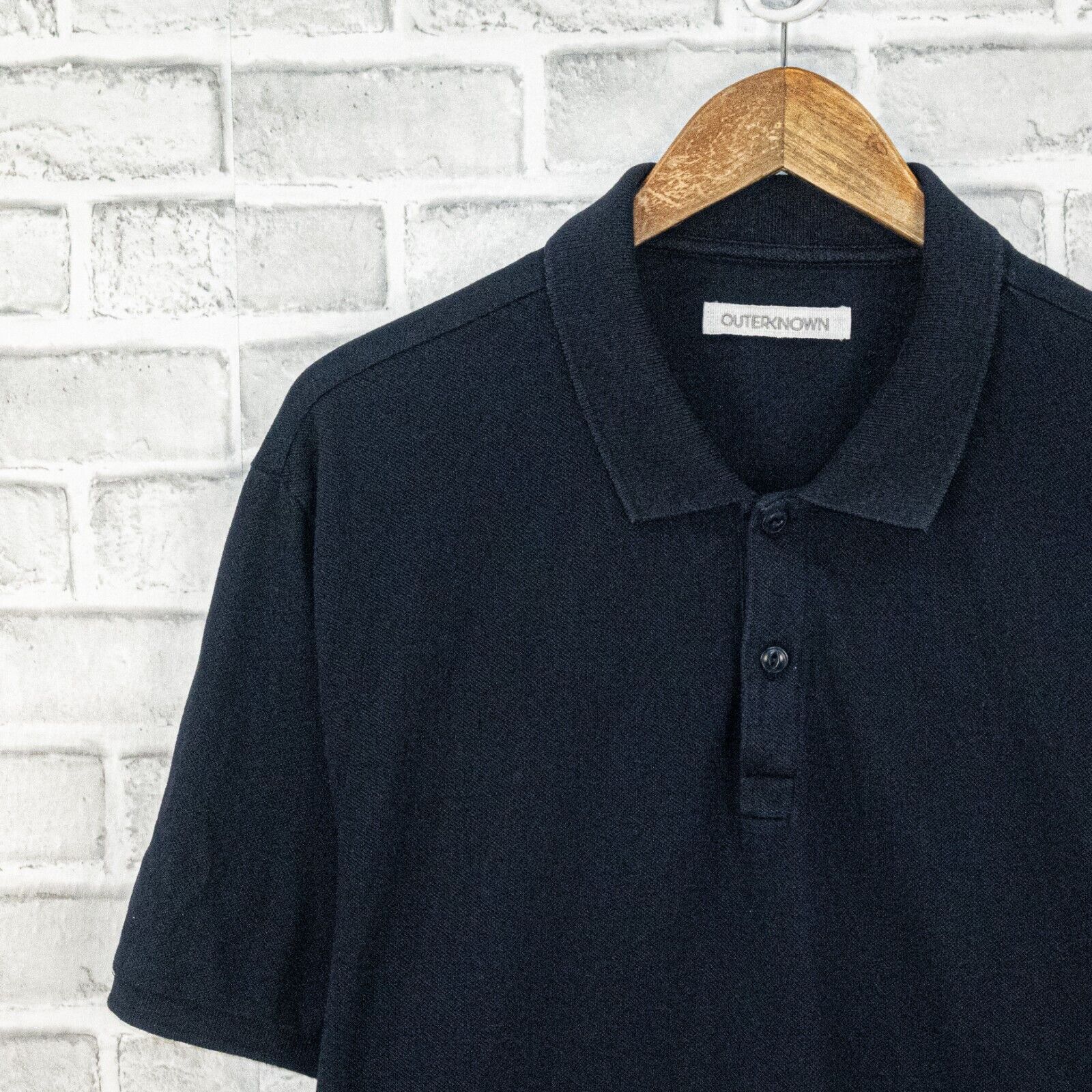 Outerknown OUTERKNOWN Men's Organic Cotton Polo shirt in Navy Blue Size US XXL / EU 58 / 5 - 6 Thumbnail