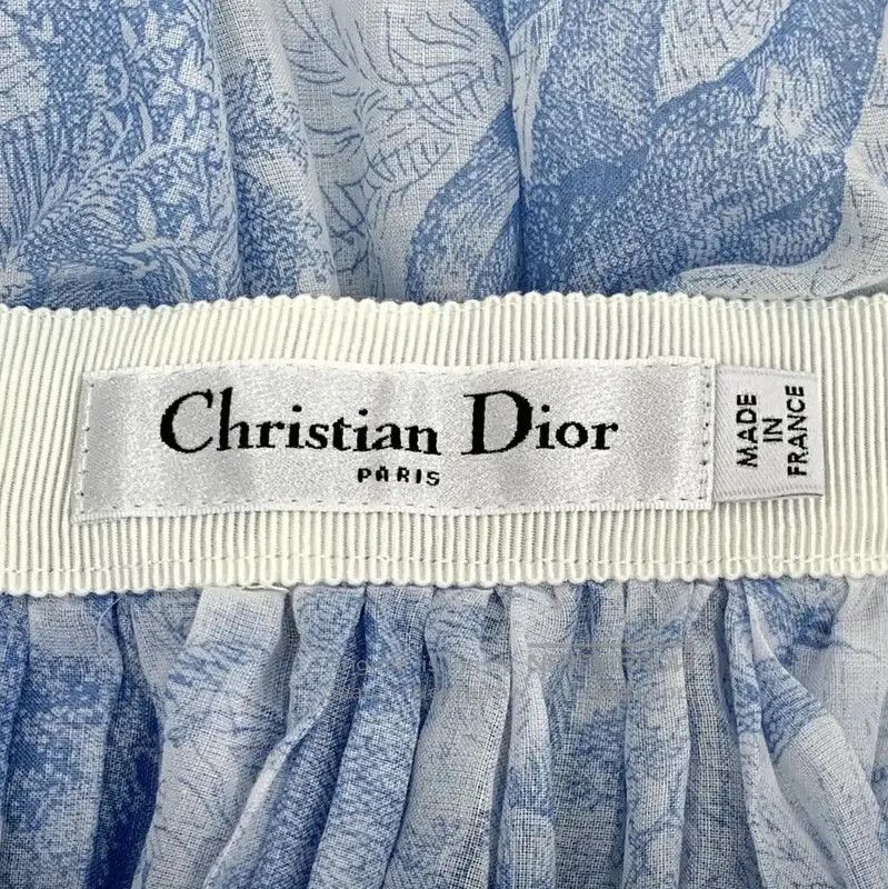 Dior Dior Light Blue Cotton Midi Skirt . Size 22" - 5 Thumbnail