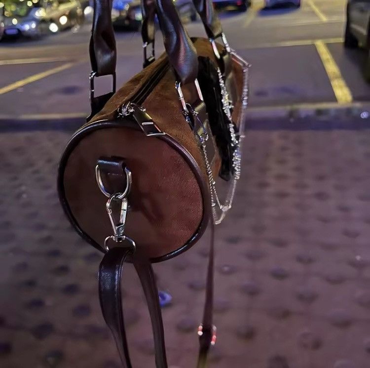 Other Hand-Made Gothic Punk Leather Cross Chain Crossbody Bag Size ONE SIZE - 5 Thumbnail