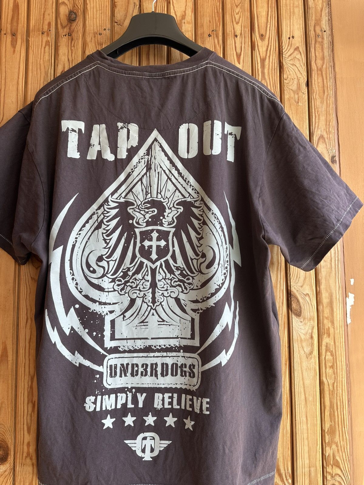 Tapout 🔥 Crazy Vintage Y2K Tapout Skull Affliction Style Tee Shirt Size US XL / EU 56 / 4 - 5 Thumbnail