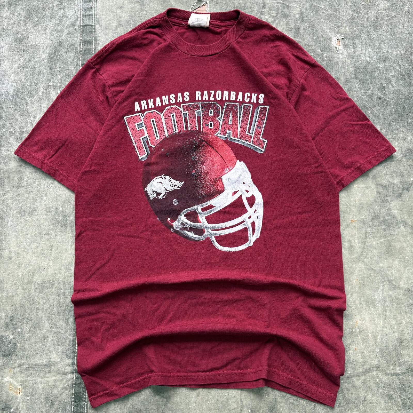 Vintage Vintage 90s Y2K Arkansas Razorbacks Football Sports Shirt Size US L / EU 52-54 / 3 - 1 Thumbnail