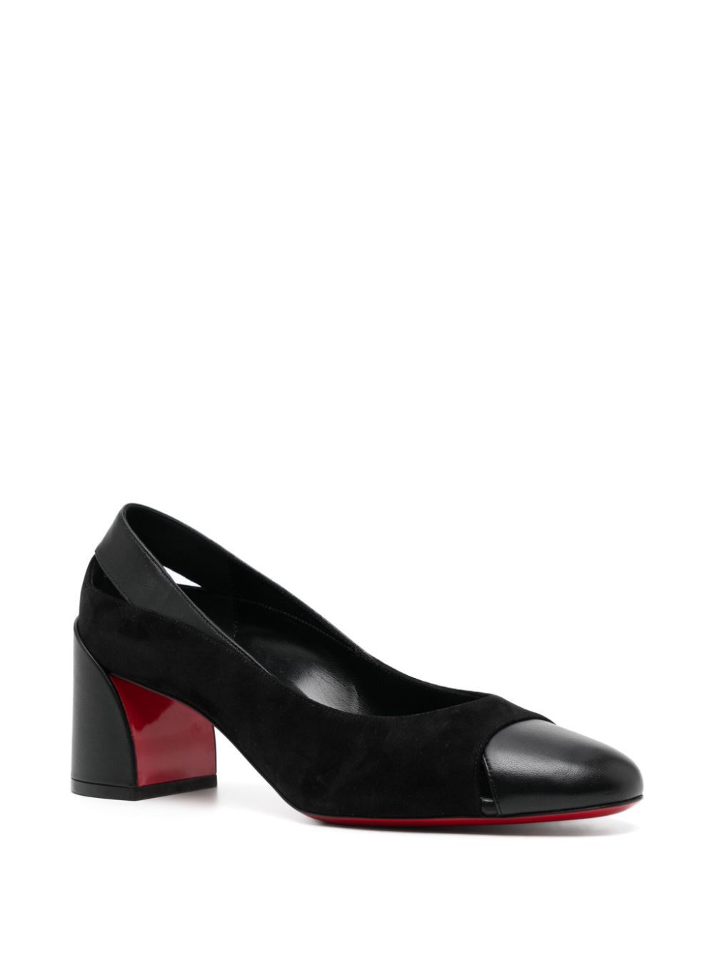 Christian Louboutin o1s1wg111124 Duvette Leather Pumps in Black Size US 5.5 / IT 35.5 - 2 Thumbnail