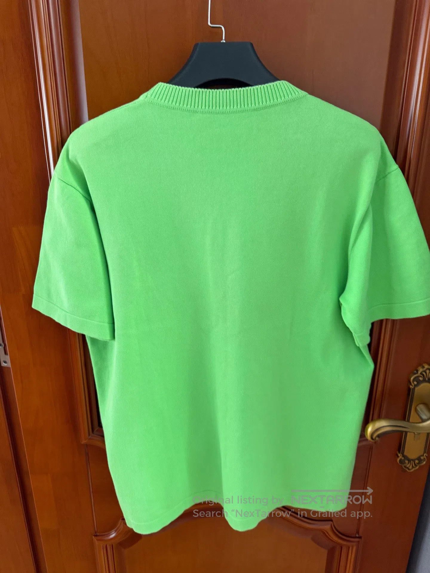Louis Vuitton Louis Vuitton Green Knit Short Sleeve| Size US XL / EU 56 / 4 - 2 Thumbnail
