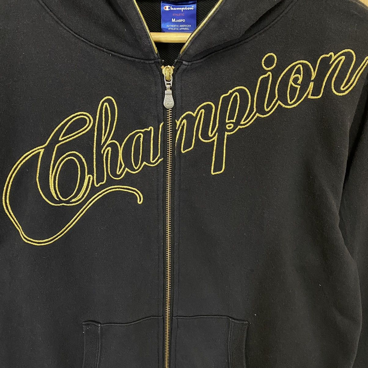 Champion × Japanese Brand Champion Big Logo Embroidered Fullzip Hoodies Size US M / EU 48-50 / 2 - 8 Thumbnail