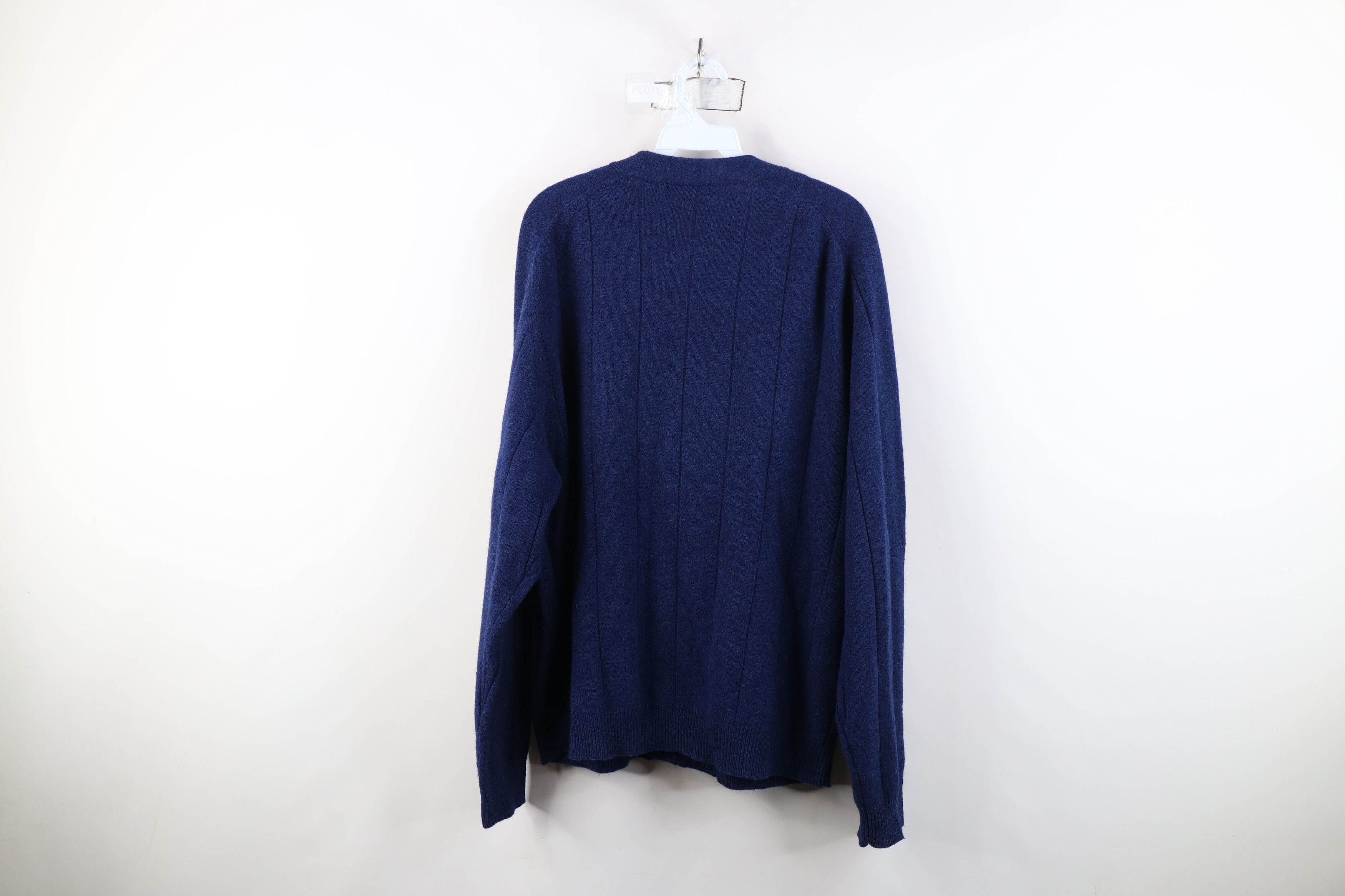 Vintage Vintage 90s Streetwear Lambswool Knit Cardigan Sweater Size US L / EU 52-54 / 3 - 9 Thumbnail