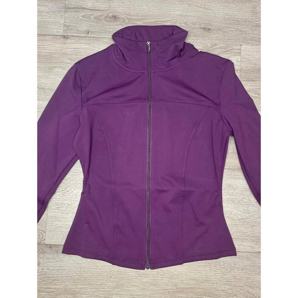 Other Plum Purple 3 Pcs Matching Athleisure Set Jacket Leggings S Size 27" / US 4 / IT 40 - 5 Thumbnail