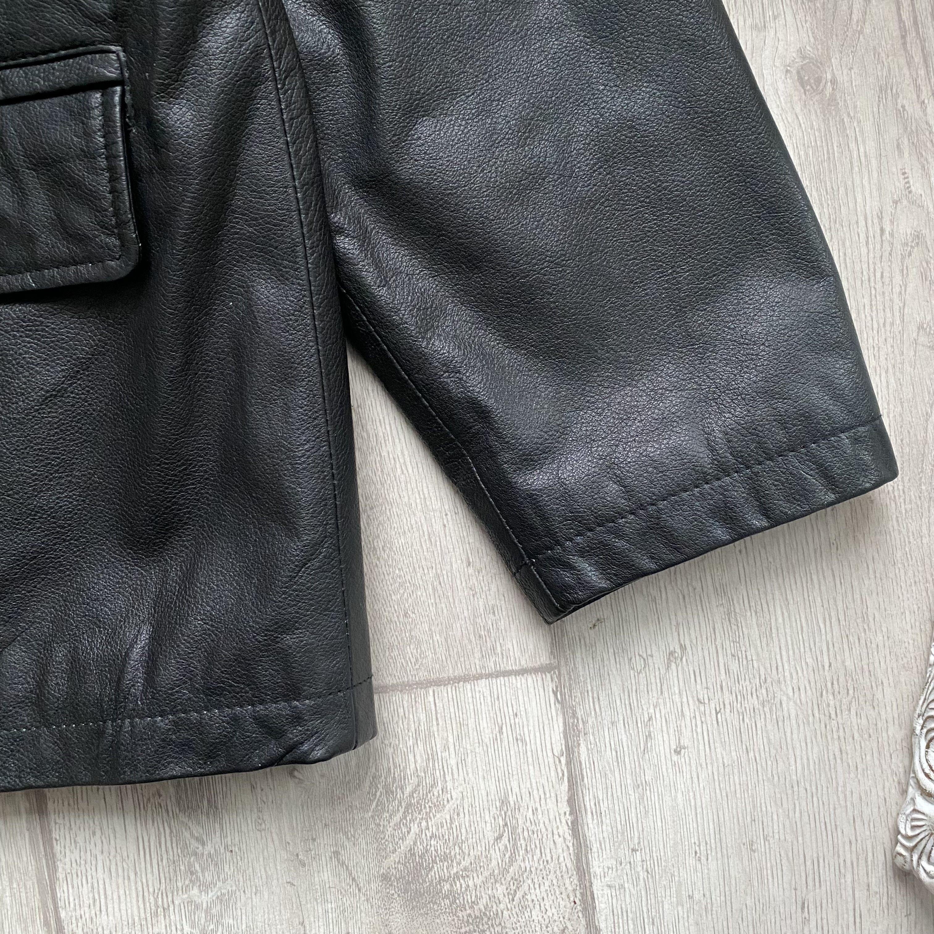 Marlboro Classics Vintage 90s Genuine Leather Jacket USA Balenciaga style Size US L / EU 52-54 / 3 - 5 Thumbnail