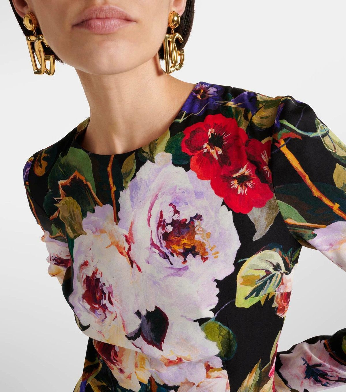 Dolce & Gabbana o1y0825 Midi Dress in Multicolor Size S / US 4 / IT 40 - 4 Thumbnail