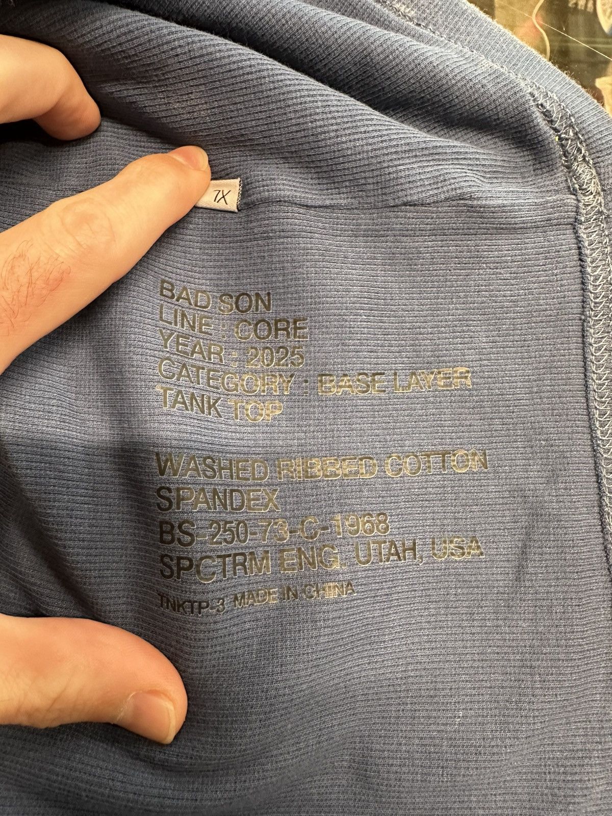Bad Son Bad Son Core Tank Top Blue Size US XL / EU 56 / 4 - 3 Thumbnail