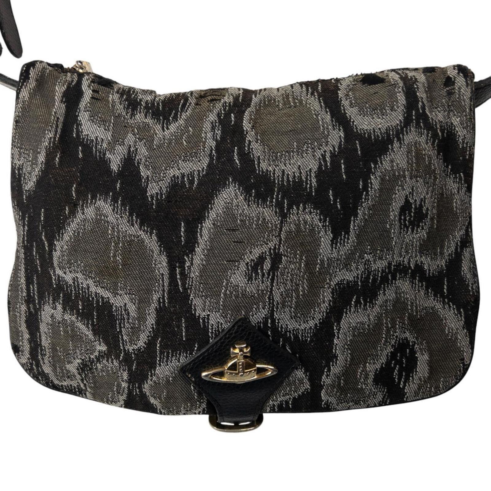Vintage Vivienne Westwood Folded Pattern Crossbody Bag in Grey, Women's