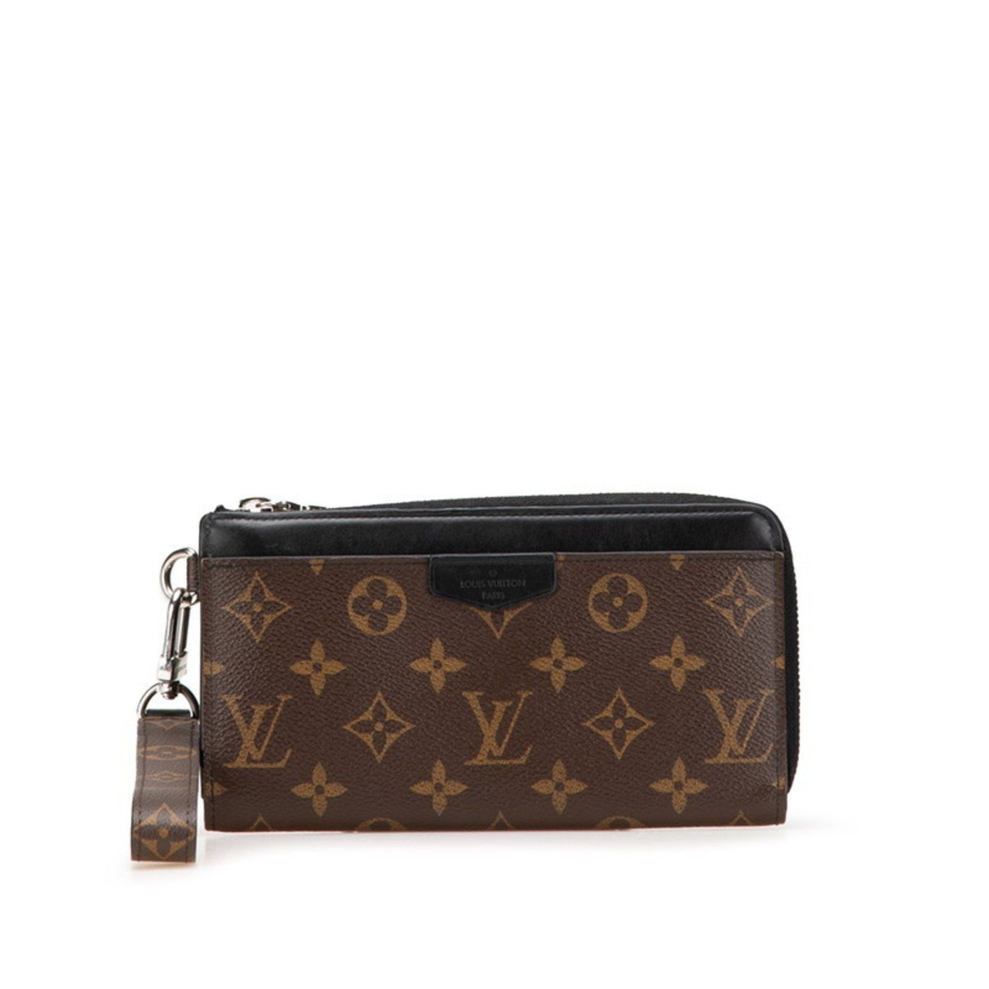 Louis Vuitton Louis Vuitton Monogram Macassar Zippy Dragonne L-shaped Zipper Long Wallet M69407 Brown and Black Leather Women's LOUIS VUITTON Size ONE SIZE - 1 Thumbnail