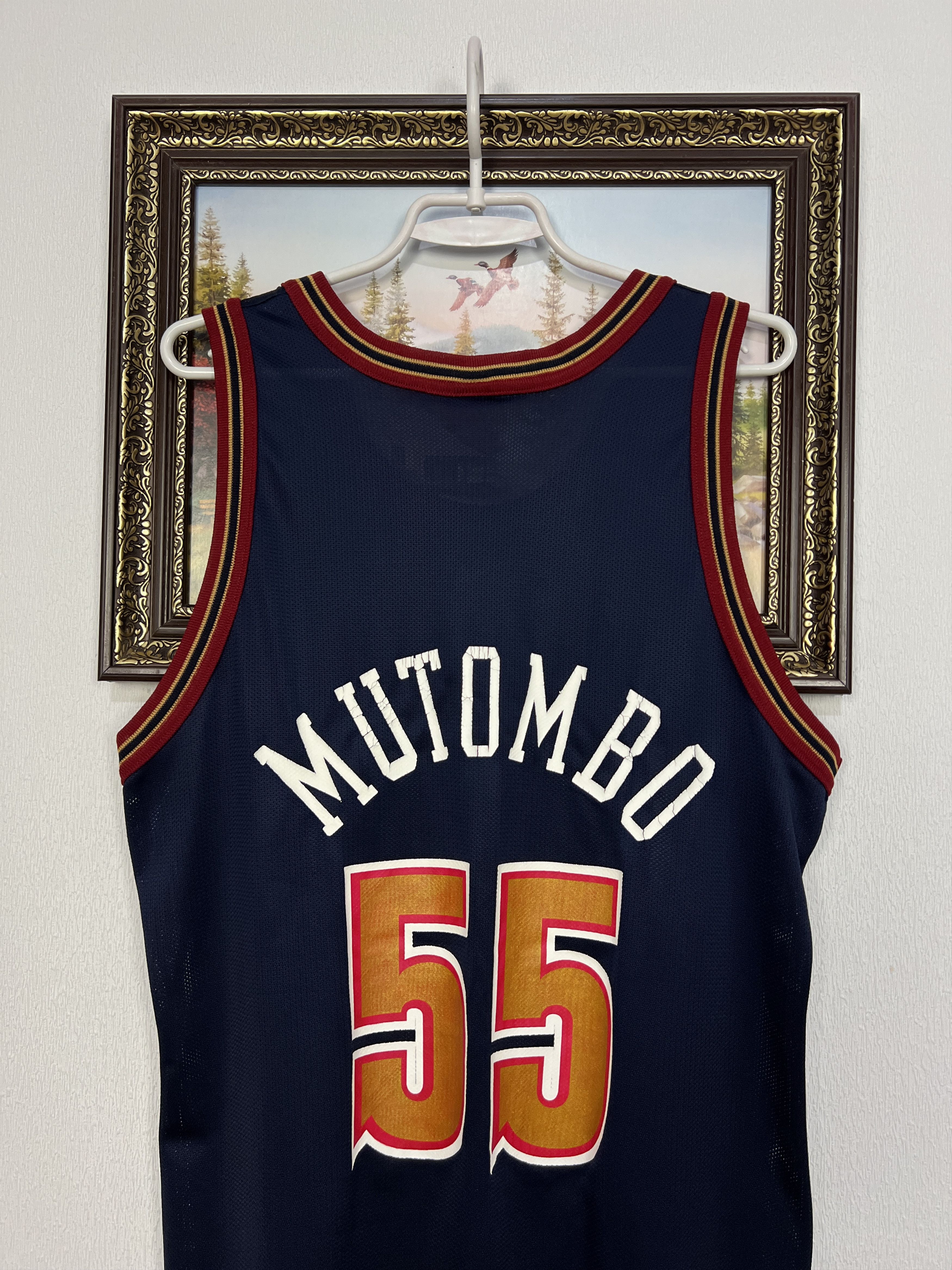 Champion Vintage 90's Denver Nuggets NBA Mutombo Jersey Shirt Rare Size US M / EU 48-50 / 2 - 9 Thumbnail