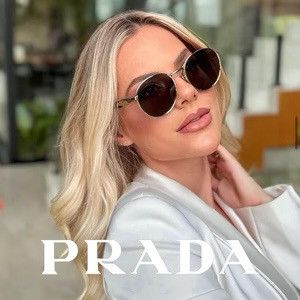 image of New Prada Pr56Zs Zvn01T Sunglasses Pr 56Zs Spr 56Z Eyewear in Brown, Women's