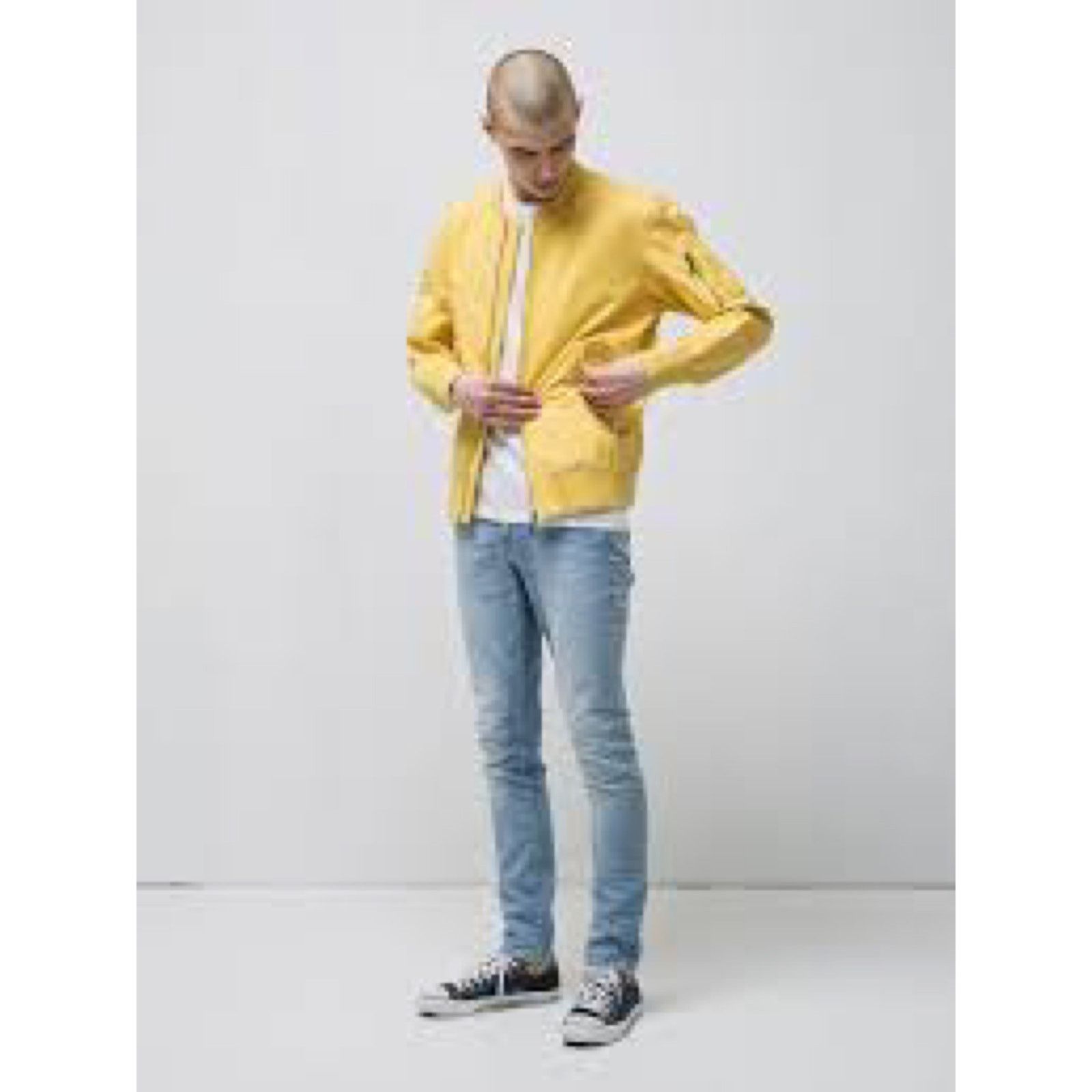 Nudie Jeans Nudie Jeans Alexander Bomber Jacket Sun Yellow Size US S / EU 44-46 / 1 - 1 Thumbnail
