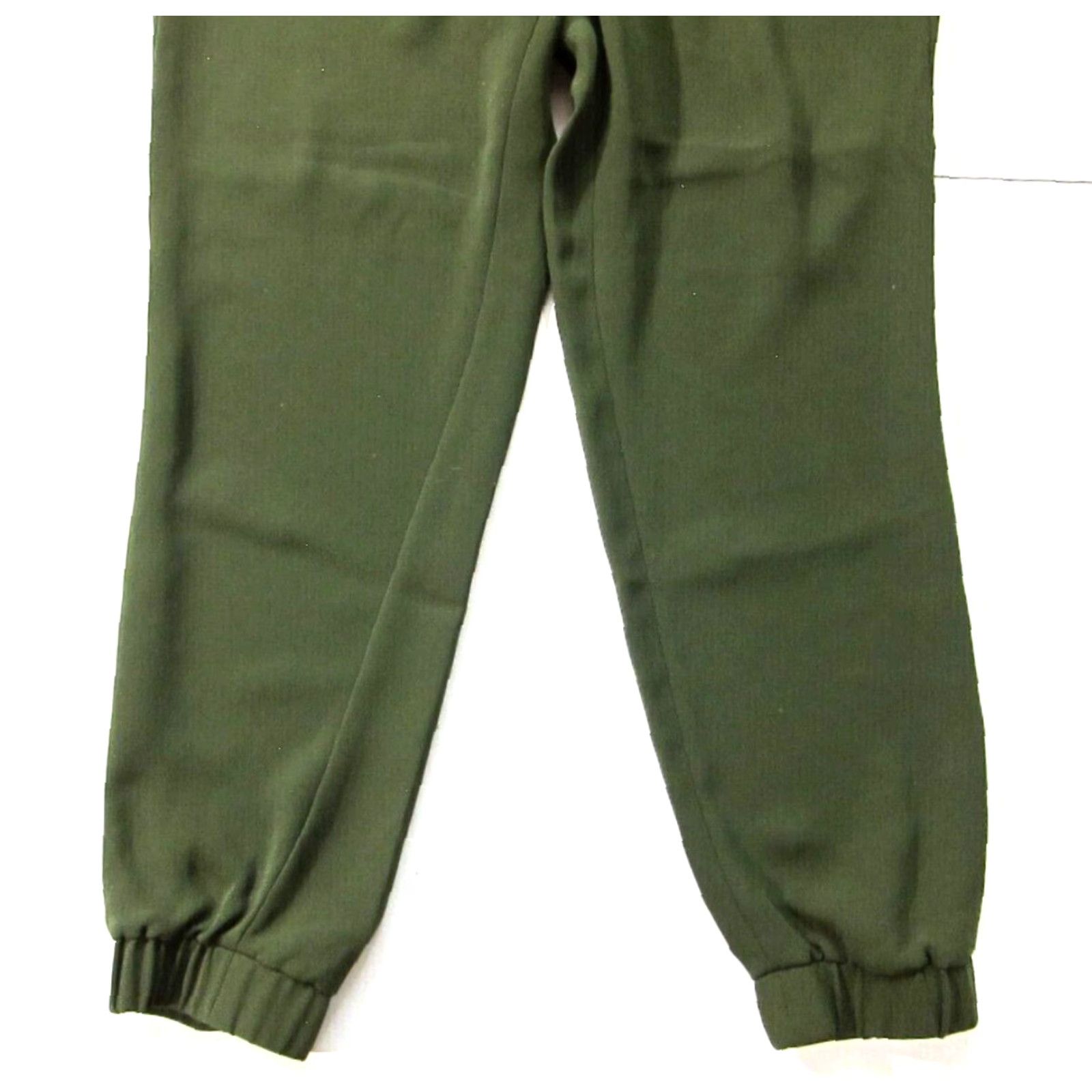 J.Crew J.Crew Satin Army Green Athleisure Jogger Pant Women 6 Medium Slim Pockets 100% Polyester Size 28" / US 6 / IT 42 - 6 Thumbnail