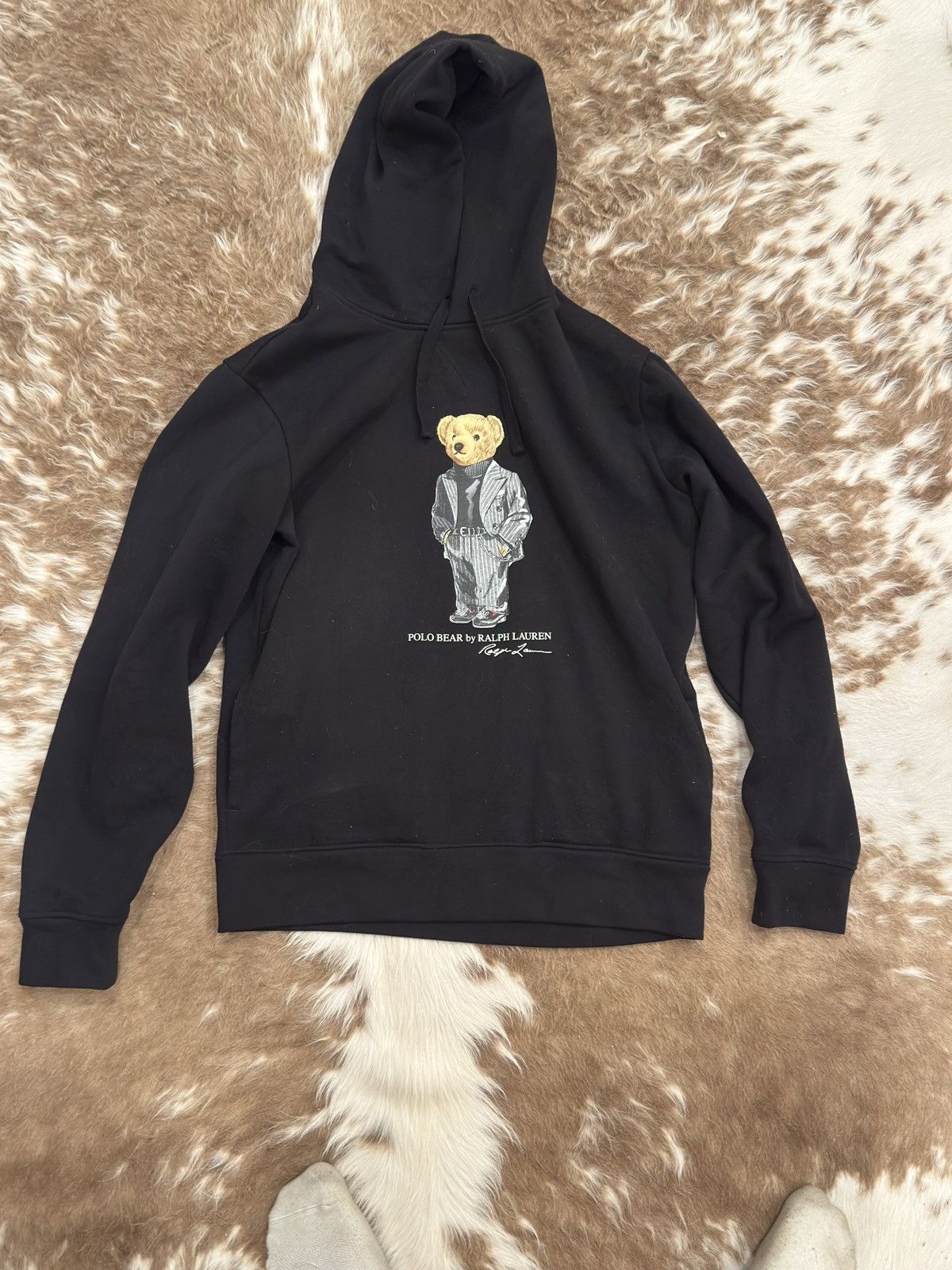 Polo Ralph Lauren RARE black Polo Ralph Lauren bear suit hoodie Size US M / EU 48-50 / 2 - 1 Thumbnail