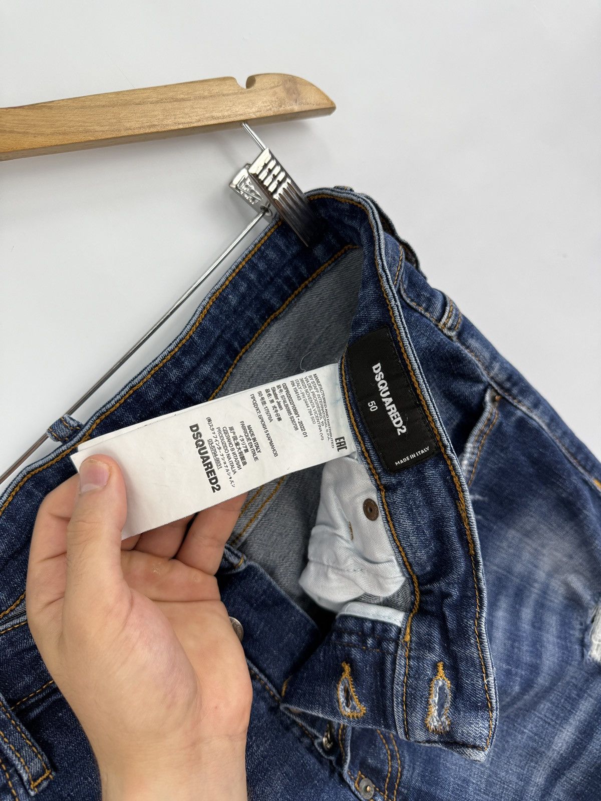 Dsquared2 🇮🇹 Dsquared2 Caten Twins Jeans Made In Italy Y2K Rare Retro Size US 34 / EU 50 - 11 Thumbnail