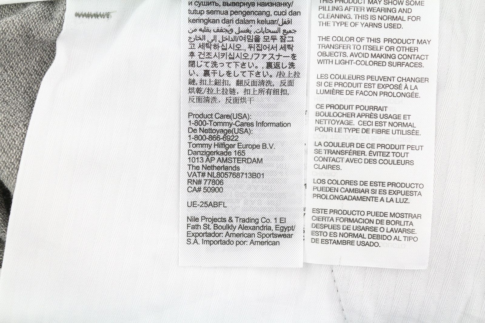 Tommy Hilfiger BLEECKER STRETCH W36/L32 Melange Grey Slim Trousers 85135 Size US 36 / EU 52 - 10 Thumbnail