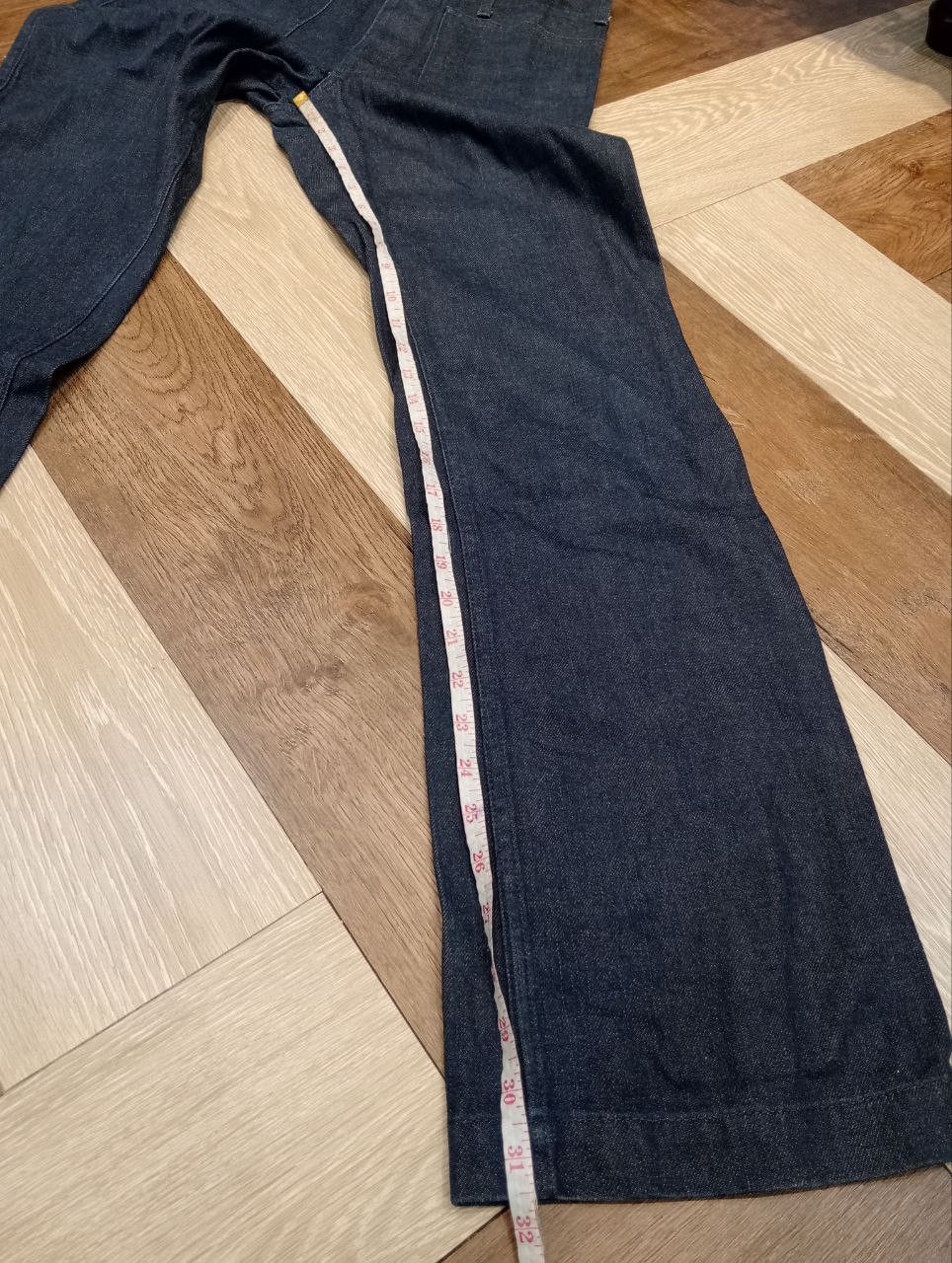 Visvim VISVIM VINTAGE DESIGN SELVEDGE BLUE DENIM FLARED PANTS Size US 31 - 14 Thumbnail