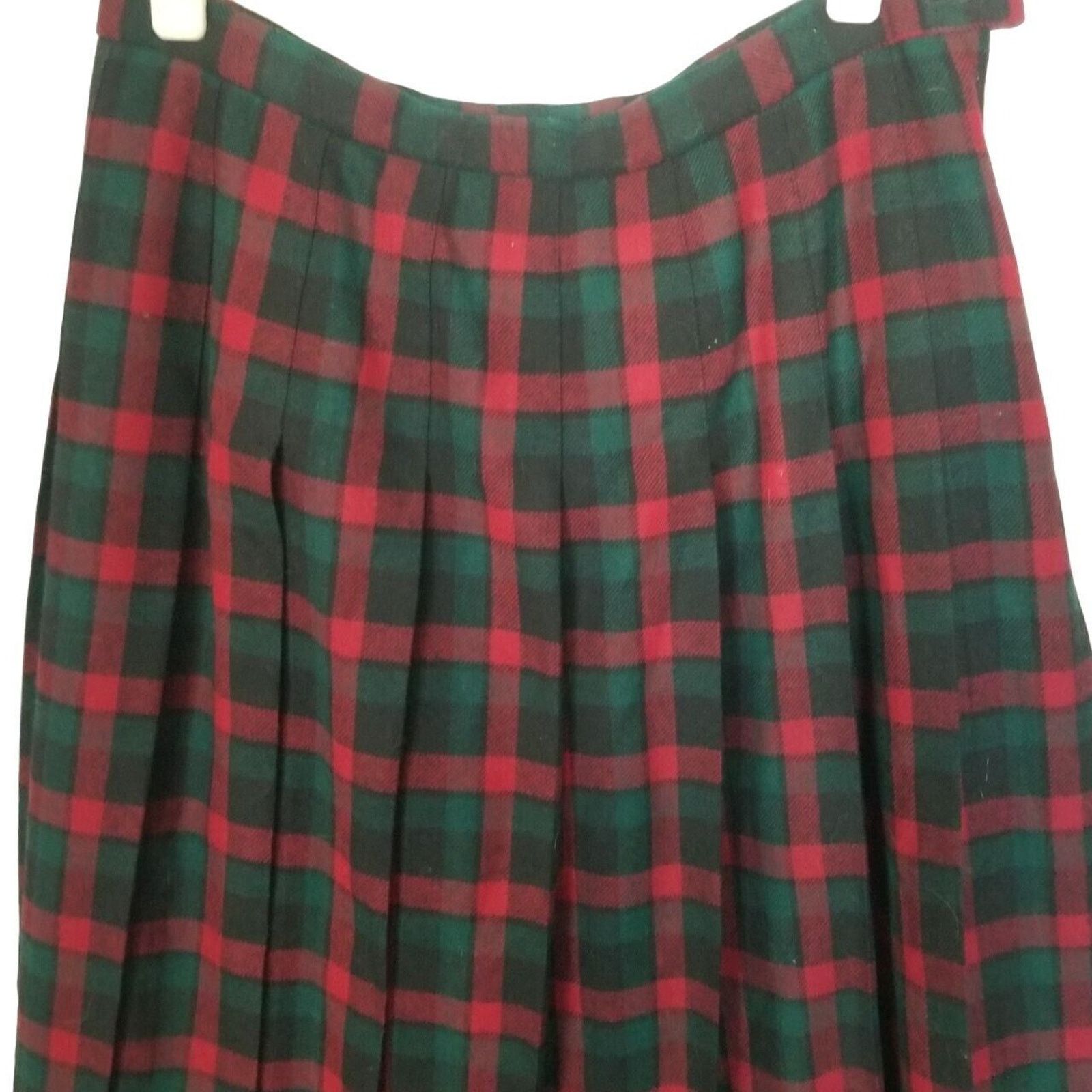 Pendleton Vintage Pendleton Womens Plaid Pleated Wool Midi Skirt 12 Size 34" / US 12 / IT 48 - 2 Thumbnail